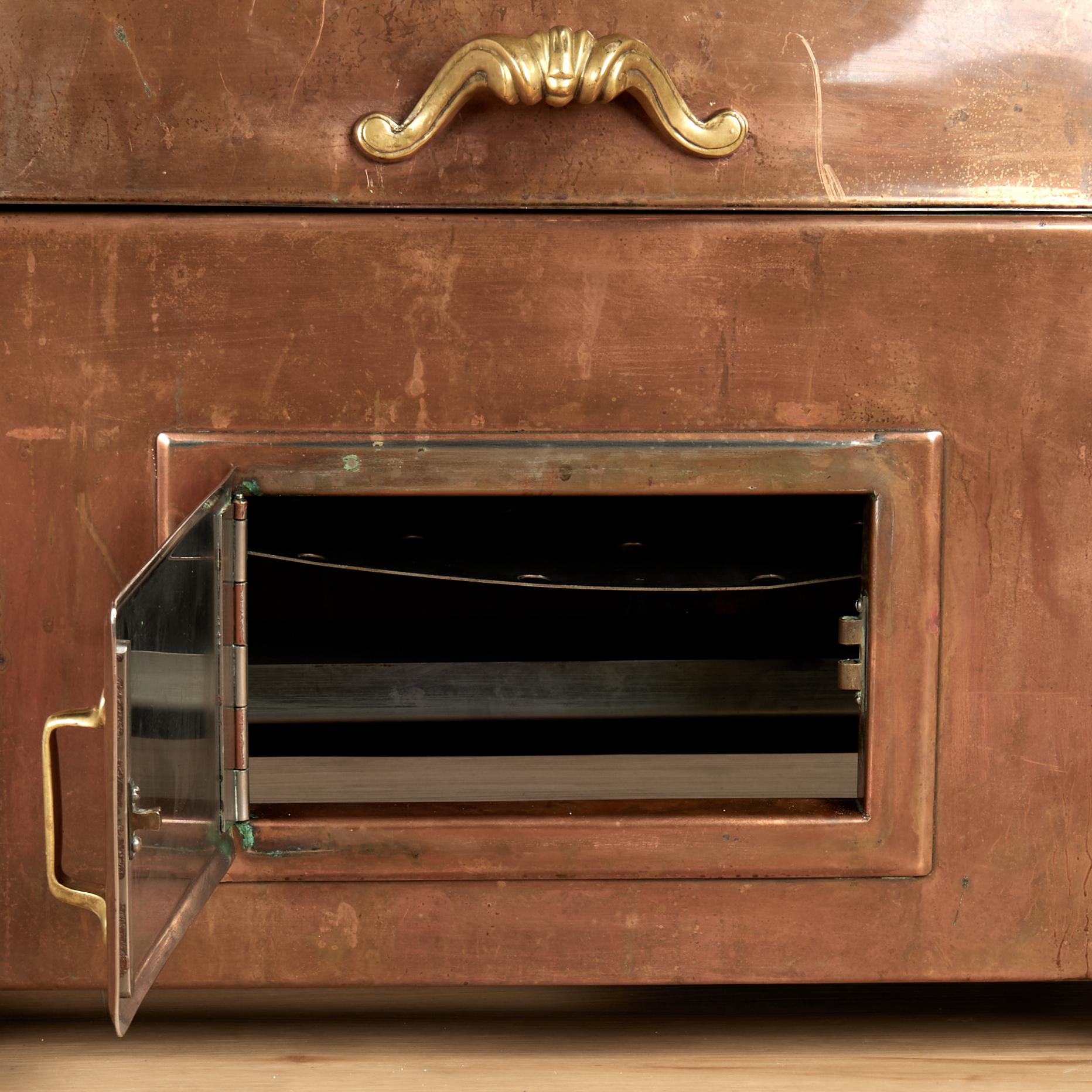 Chauffe-plat ou hotte à dôme en cuivre néoclassique vintage français en vente 1
