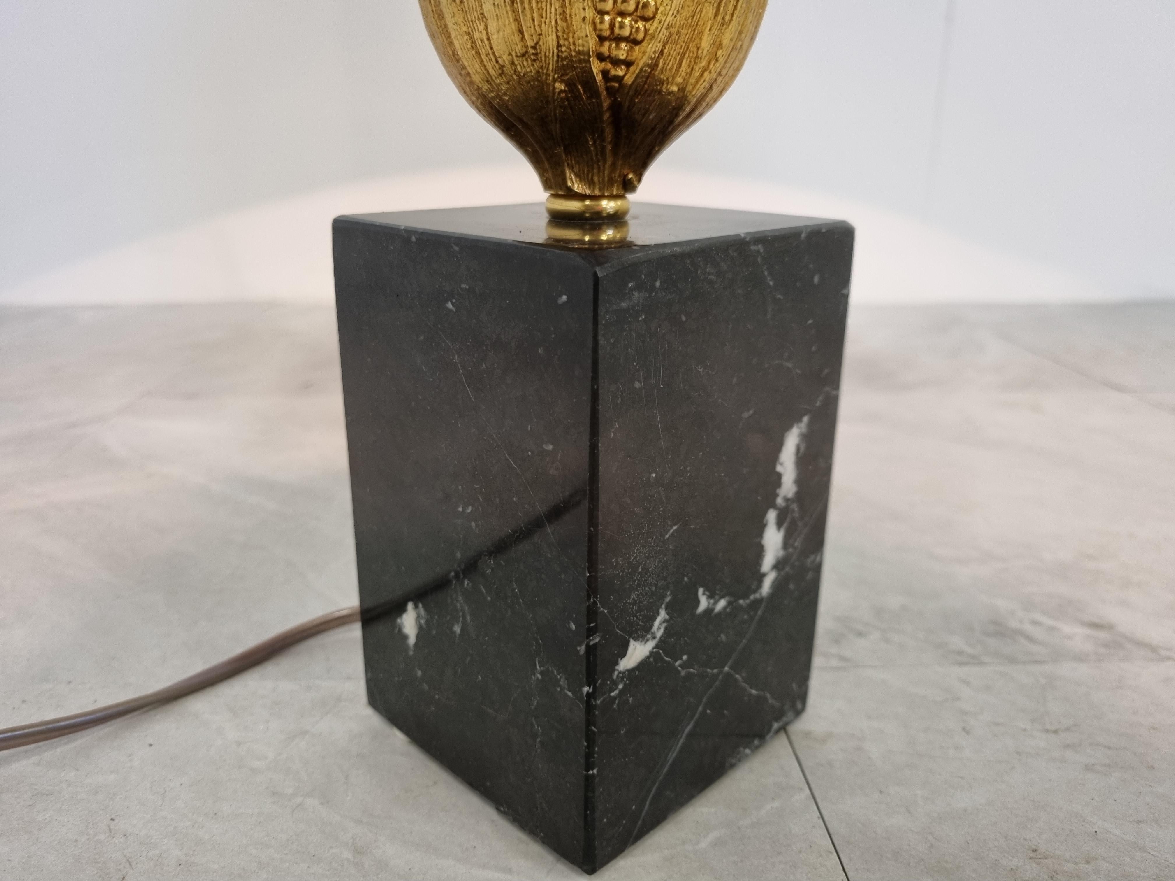 Lampe de table en maïs vintage française, 1970 1