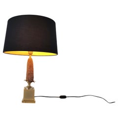 Vintage french corn table lamp, 1970s