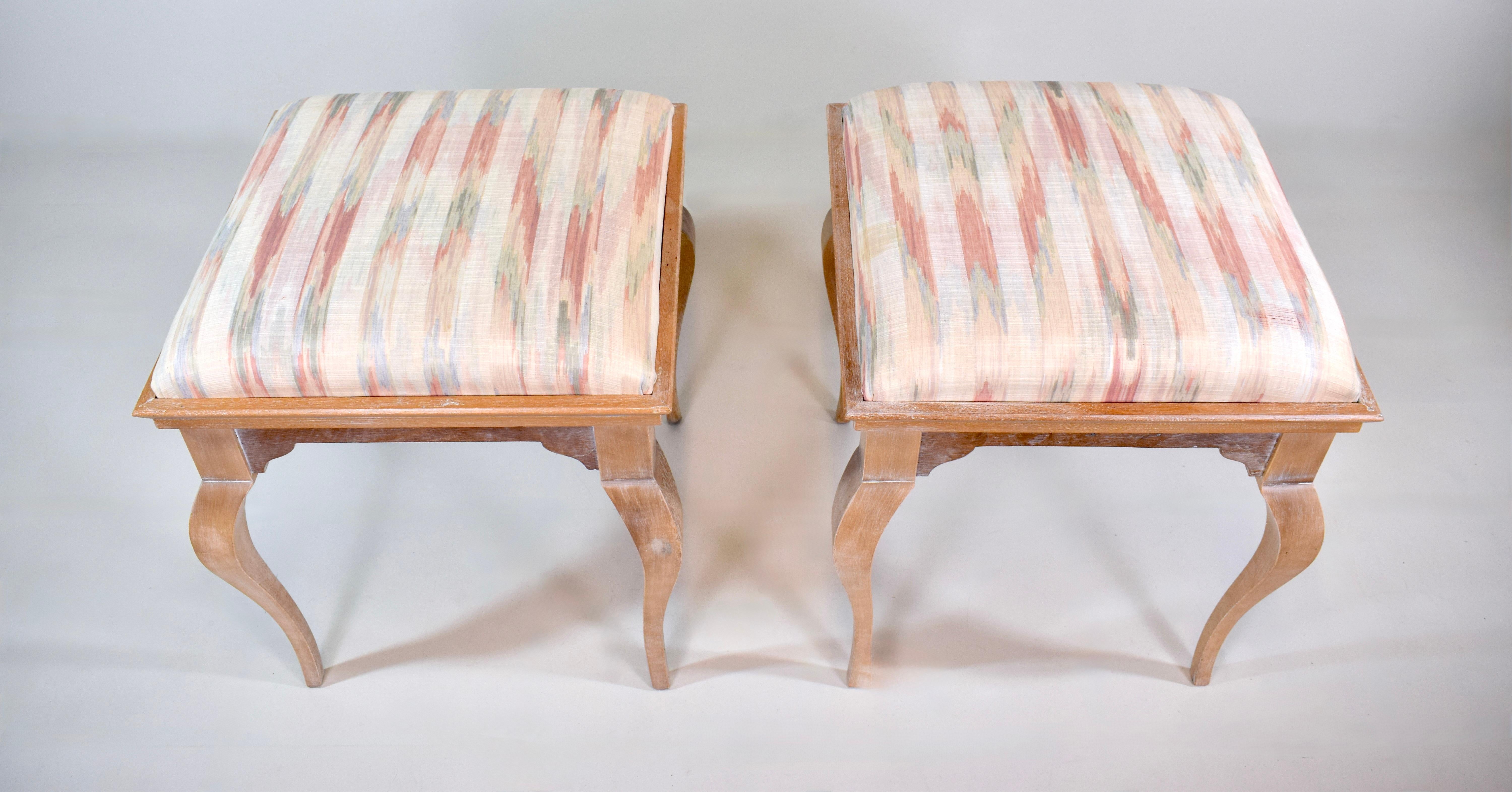 American Vintage French Country Birch Stools or Benches For Sale