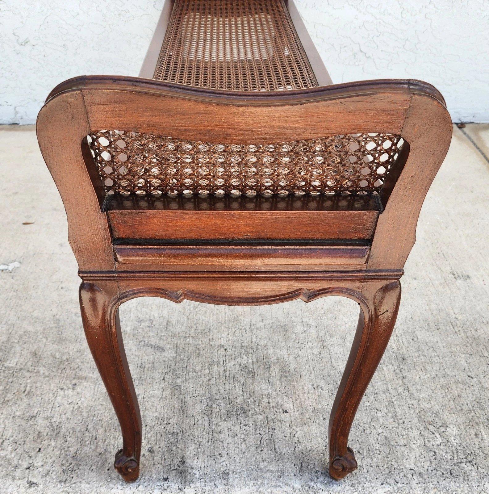 Panca di canne francese vintage in vendita 7