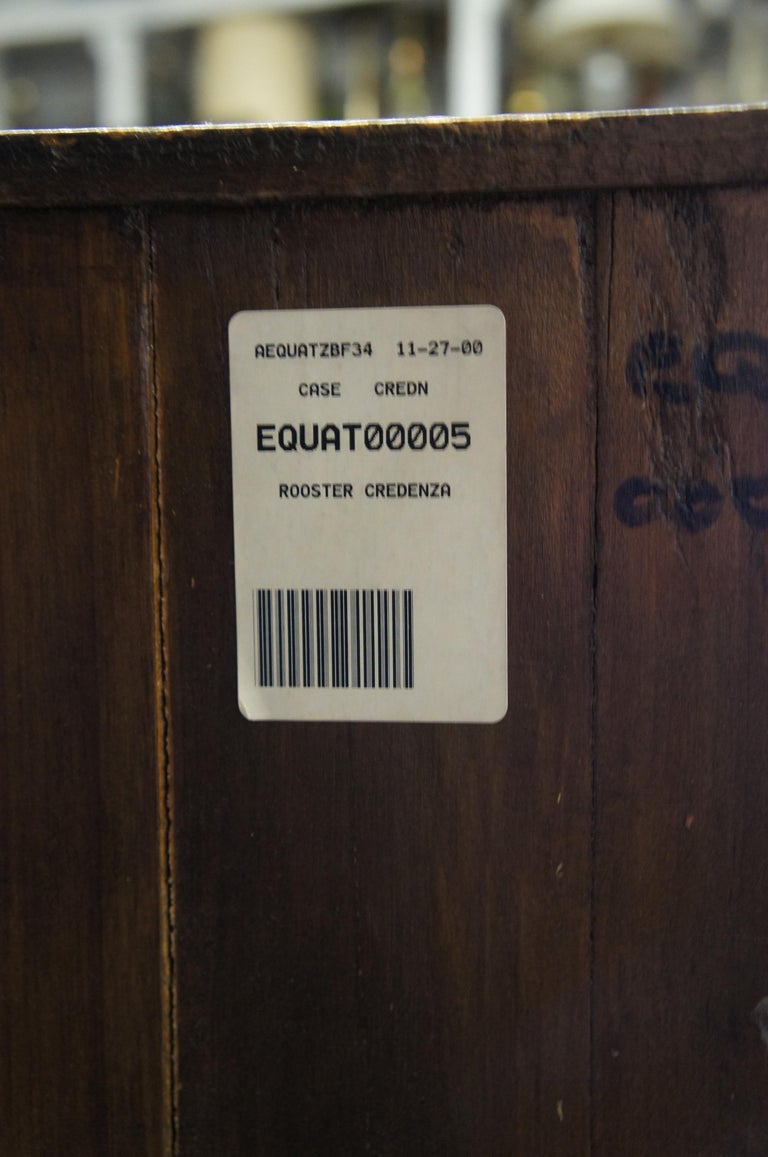 Vintage French Country Farmhouse Hand Painted Rooster Credenza Sideboard  Console at 1stDibs | vintage farmhouse sideboard, hand painted credenzas, rooster  cabinet, image size:768x1157