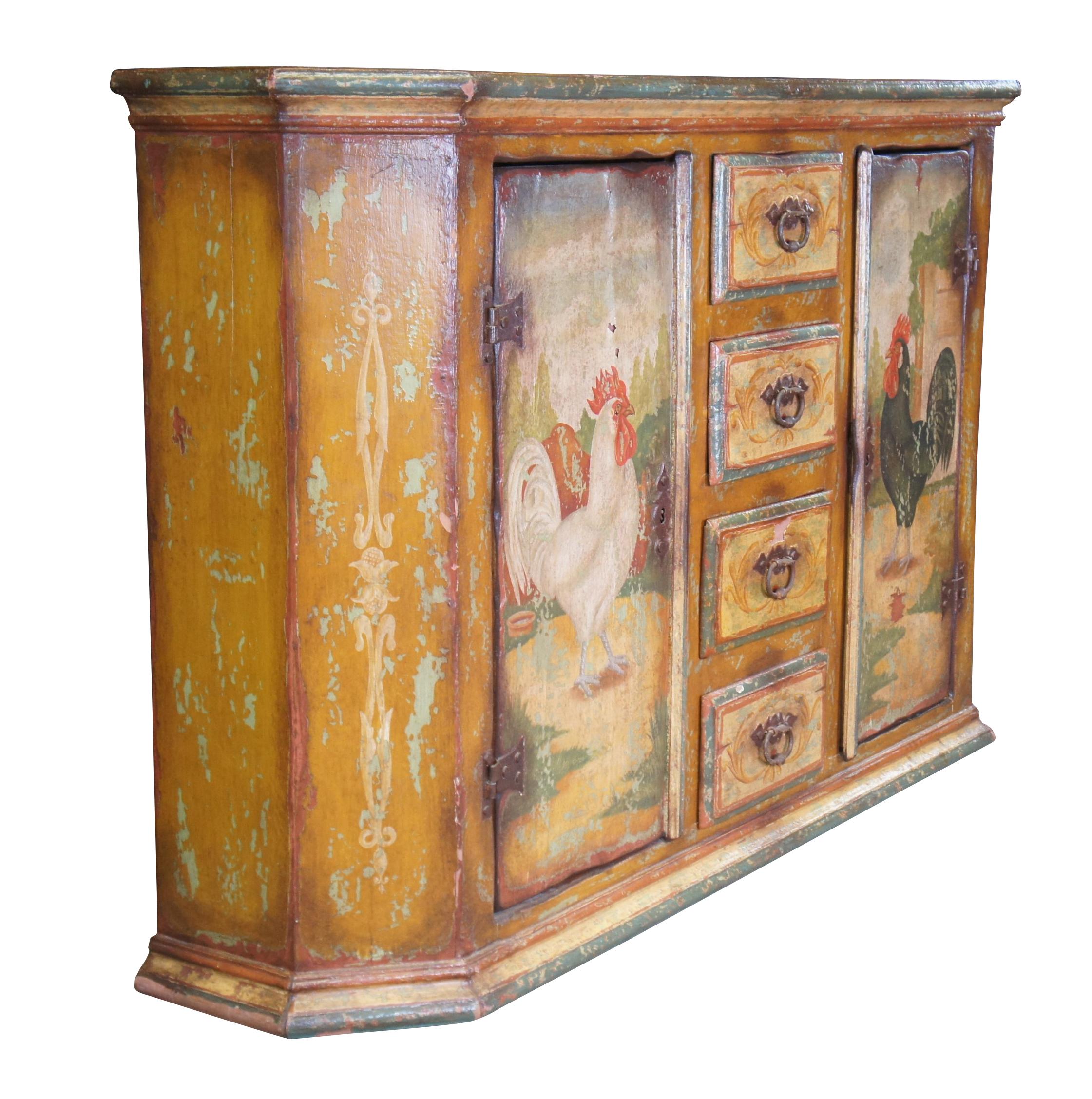 hand painted credenzas