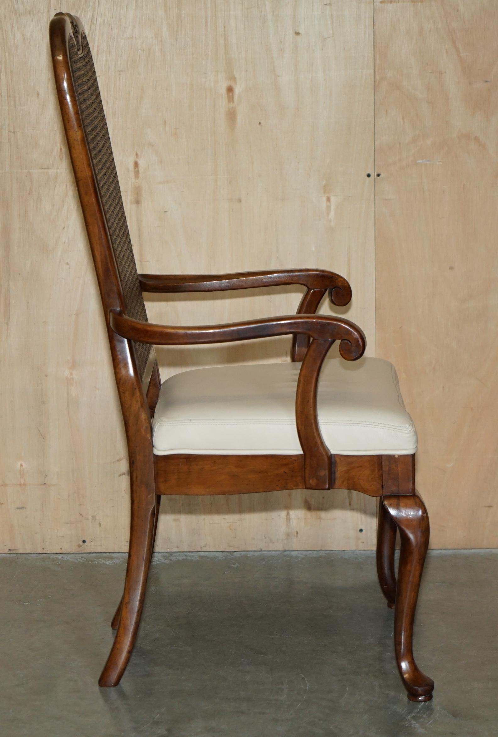 Rattan SEDIA D'UFFICIO DI BORDO FRANCESE IN STILE LOUIS XVI BERGERE CARVER DI VINTAGE in vendita