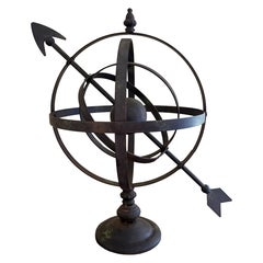 Cadran solaire armillaire de jardin en fer Vintage - Décorations d'extérieur