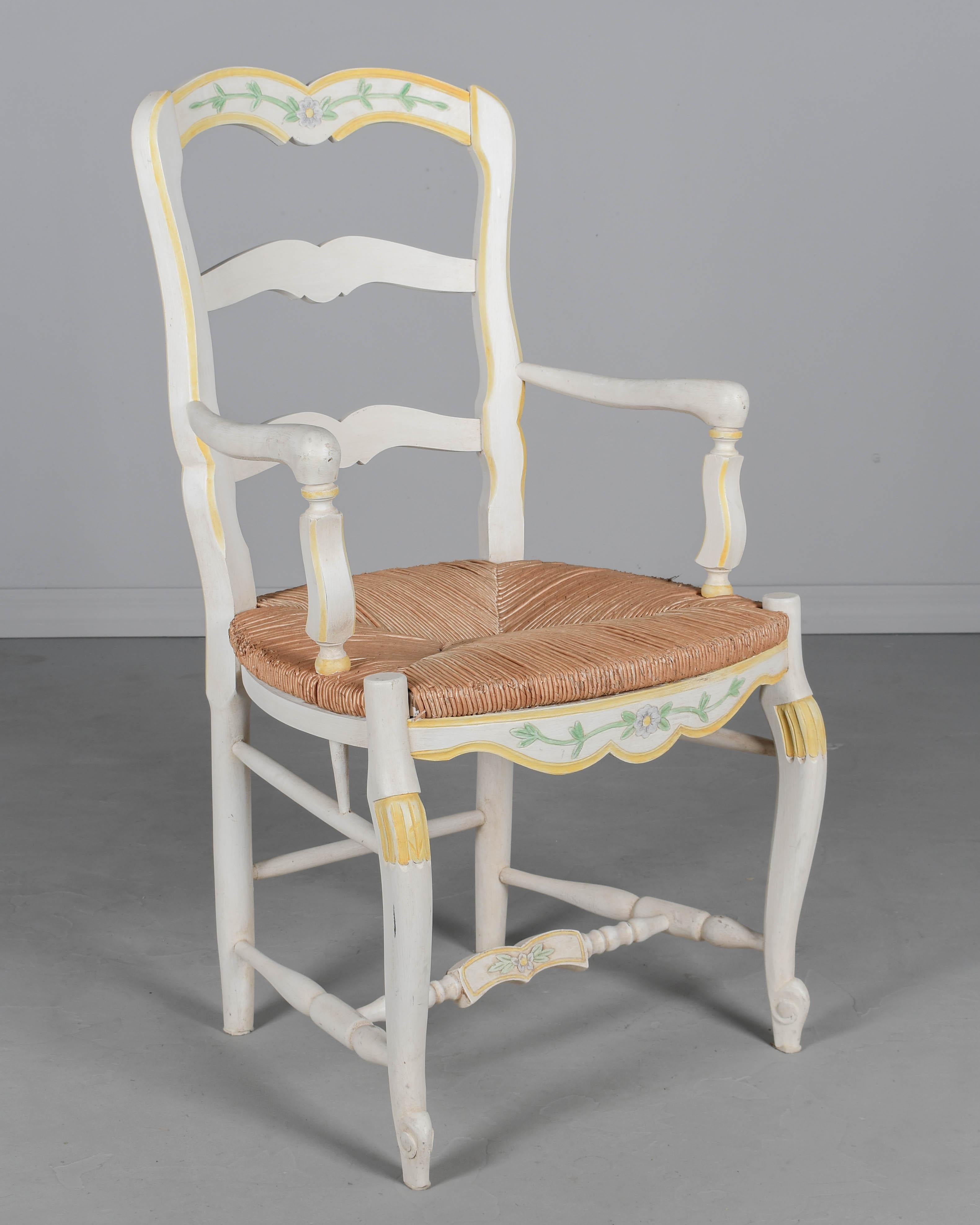 Juego de 6 sillas de comedor provenzales de estilo francés vintage De campo en venta