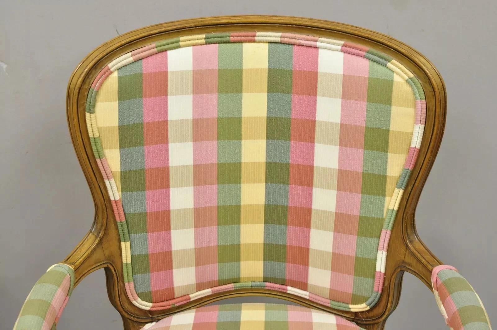 Unknown Vintage French Country Provincial Arm Chairs by Simon Loscertales Bona - a Pair For Sale