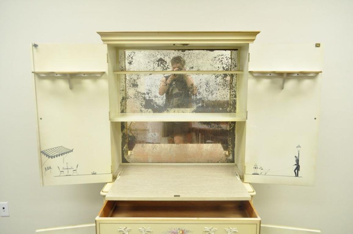 French country bar cabinet top