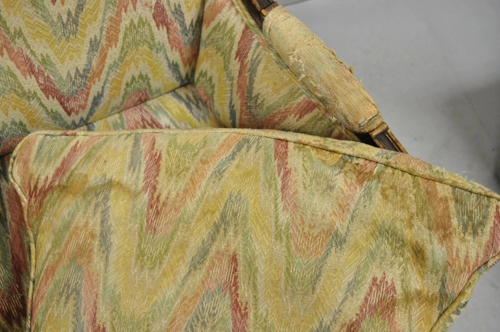 Sillones de madera de nogal con respaldo alto (B) - Pareja en venta 1