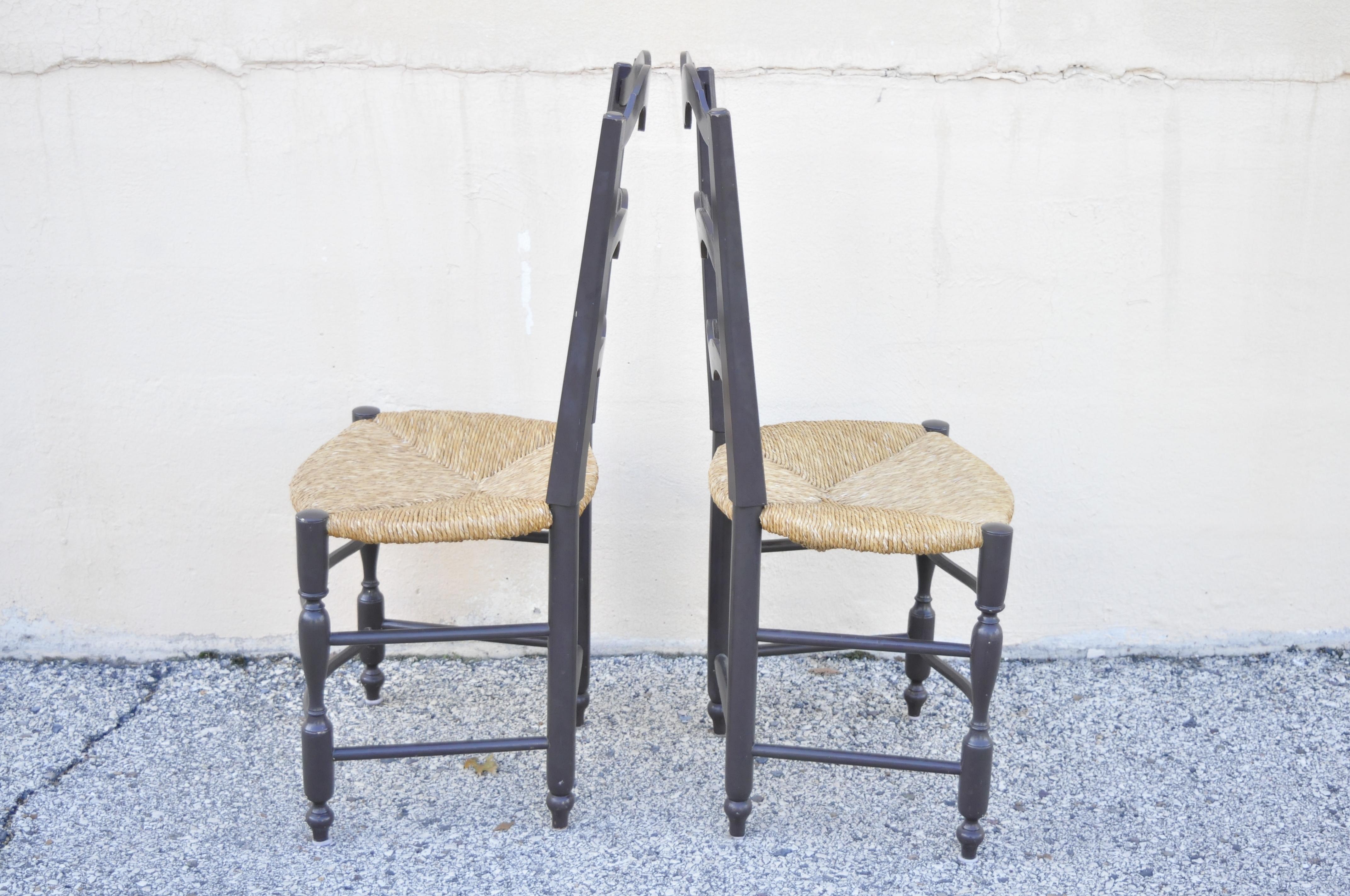 french country ladder back chairs