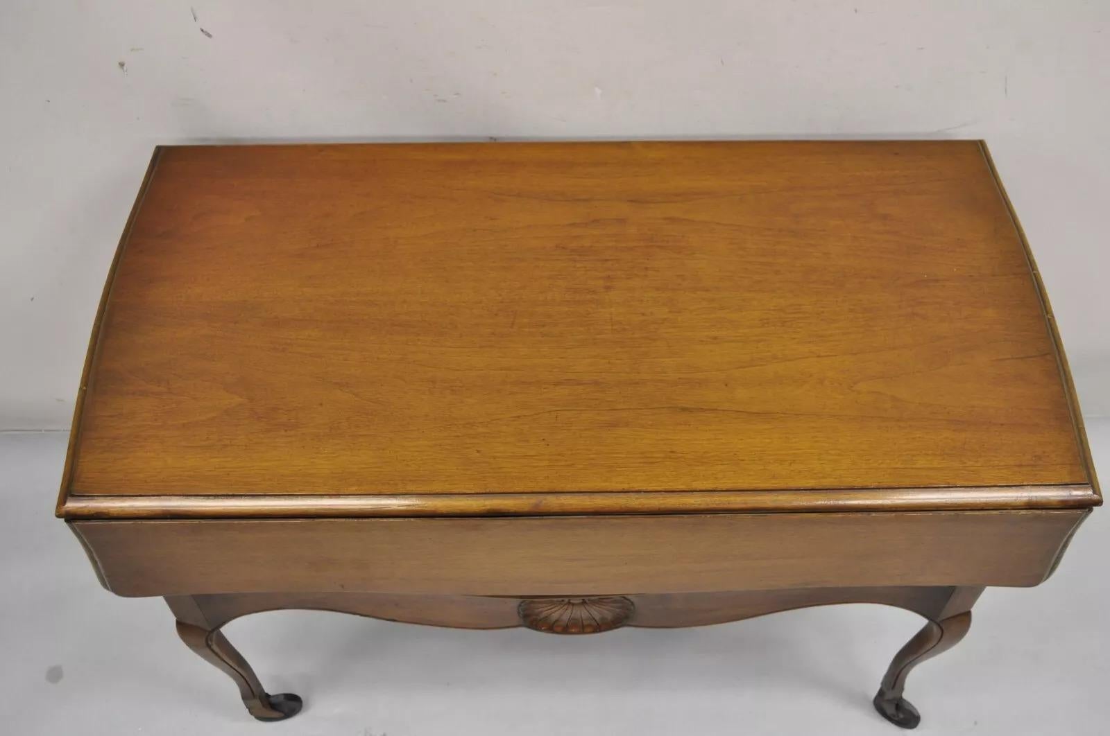 Carrito rodante de 2 cajones de madera de cerezo de estilo rural francés vintage en venta 5