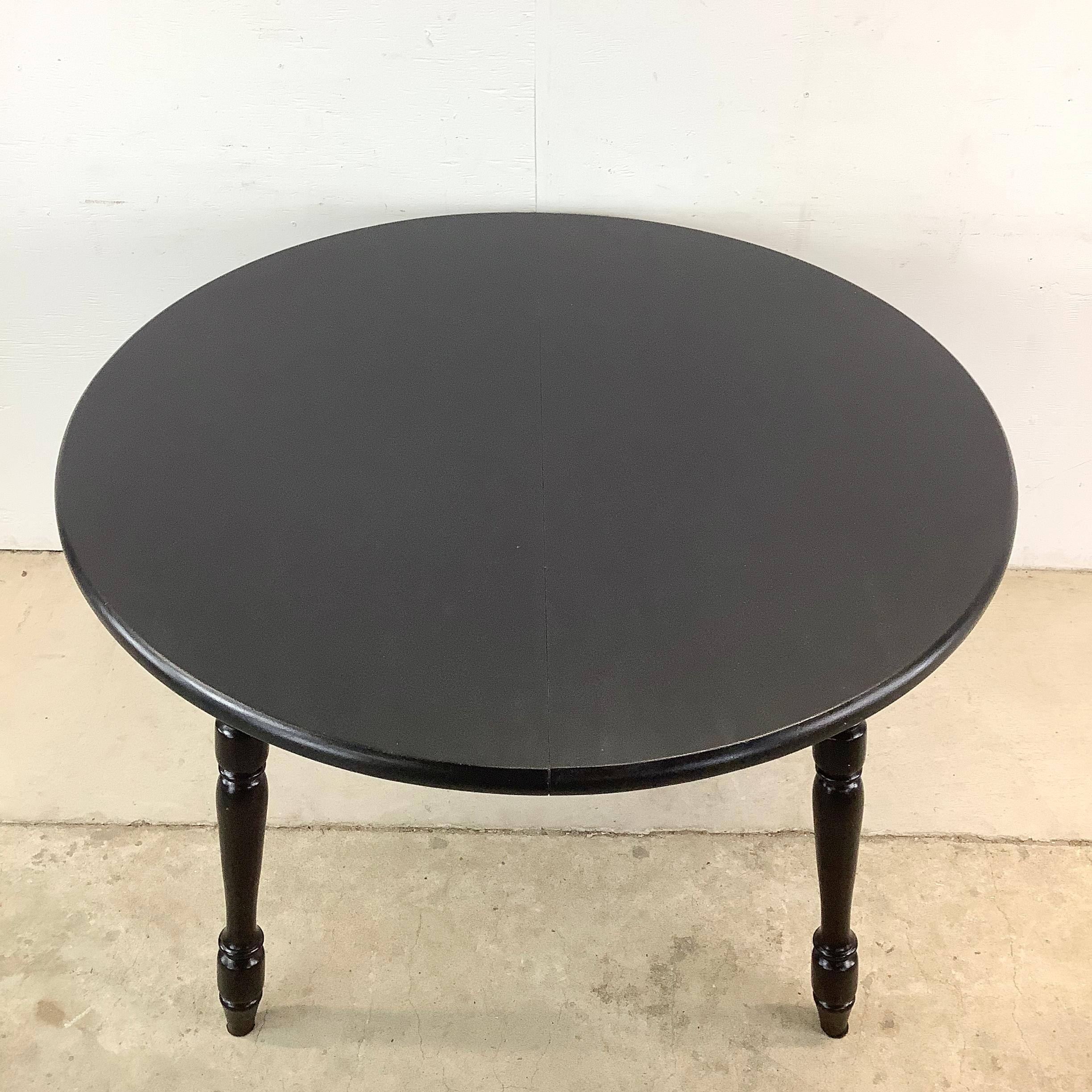 Vintage French Country Style Dining Table with Leaves 4