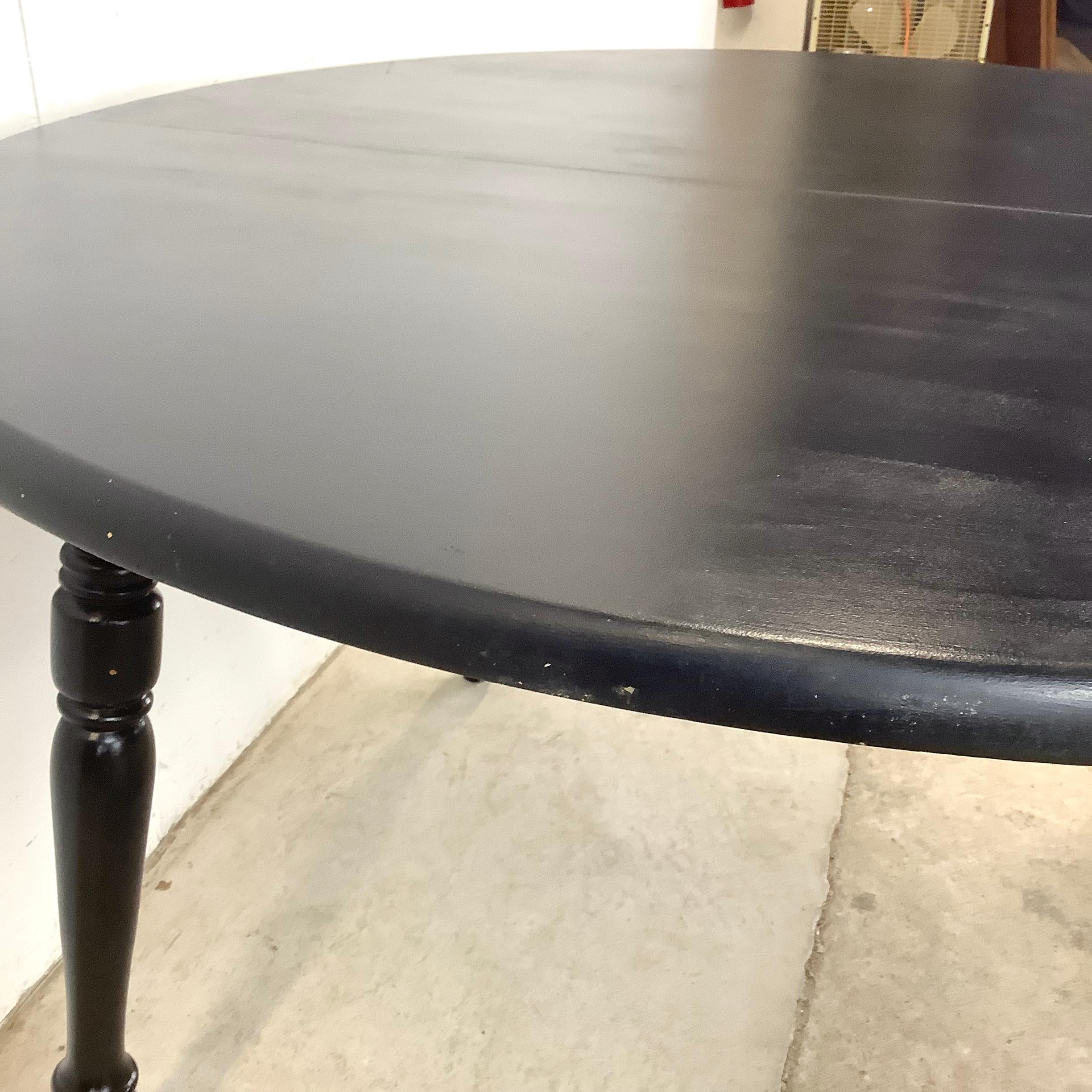 Vintage French Country Style Dining Table with Leaves 10