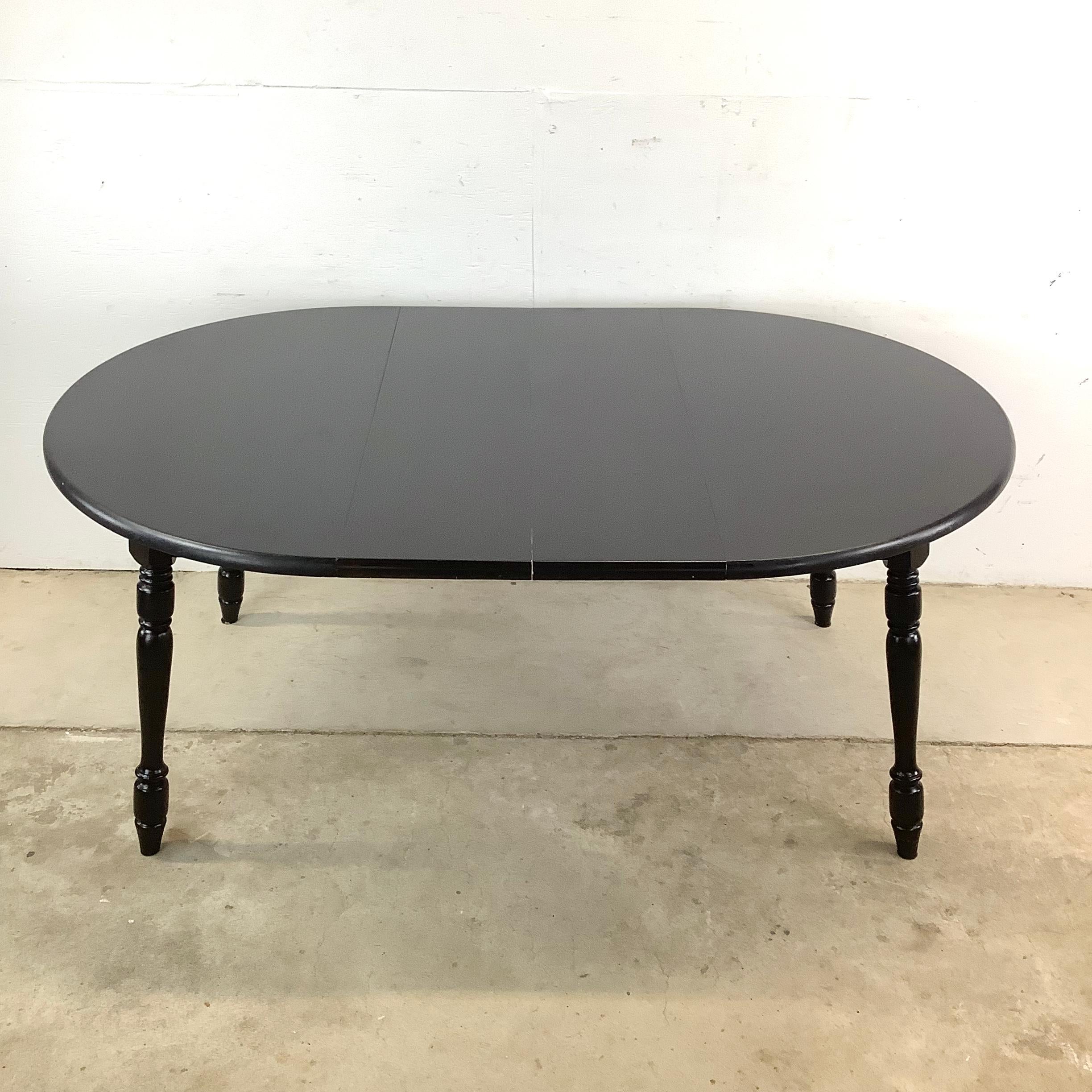 American Vintage French Country Style Dining Table with Leaves