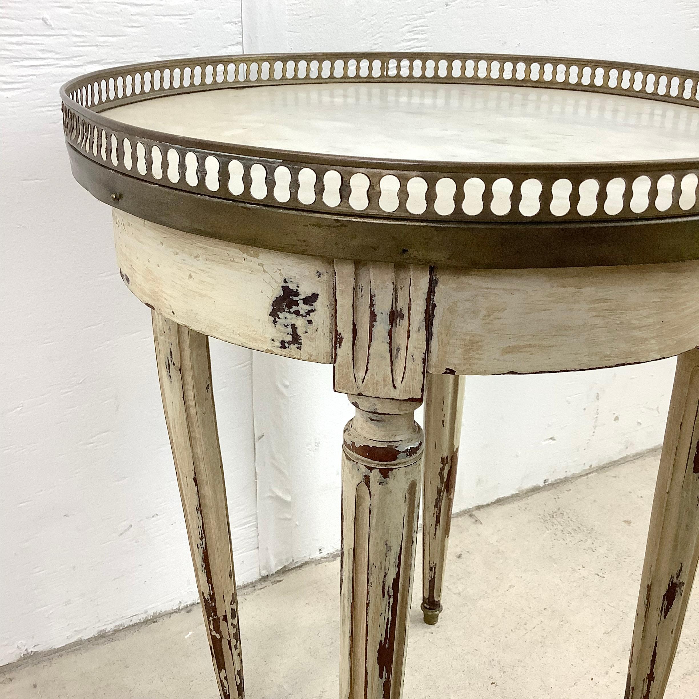 Stone Vintage French Country Style Side Table or Display Table