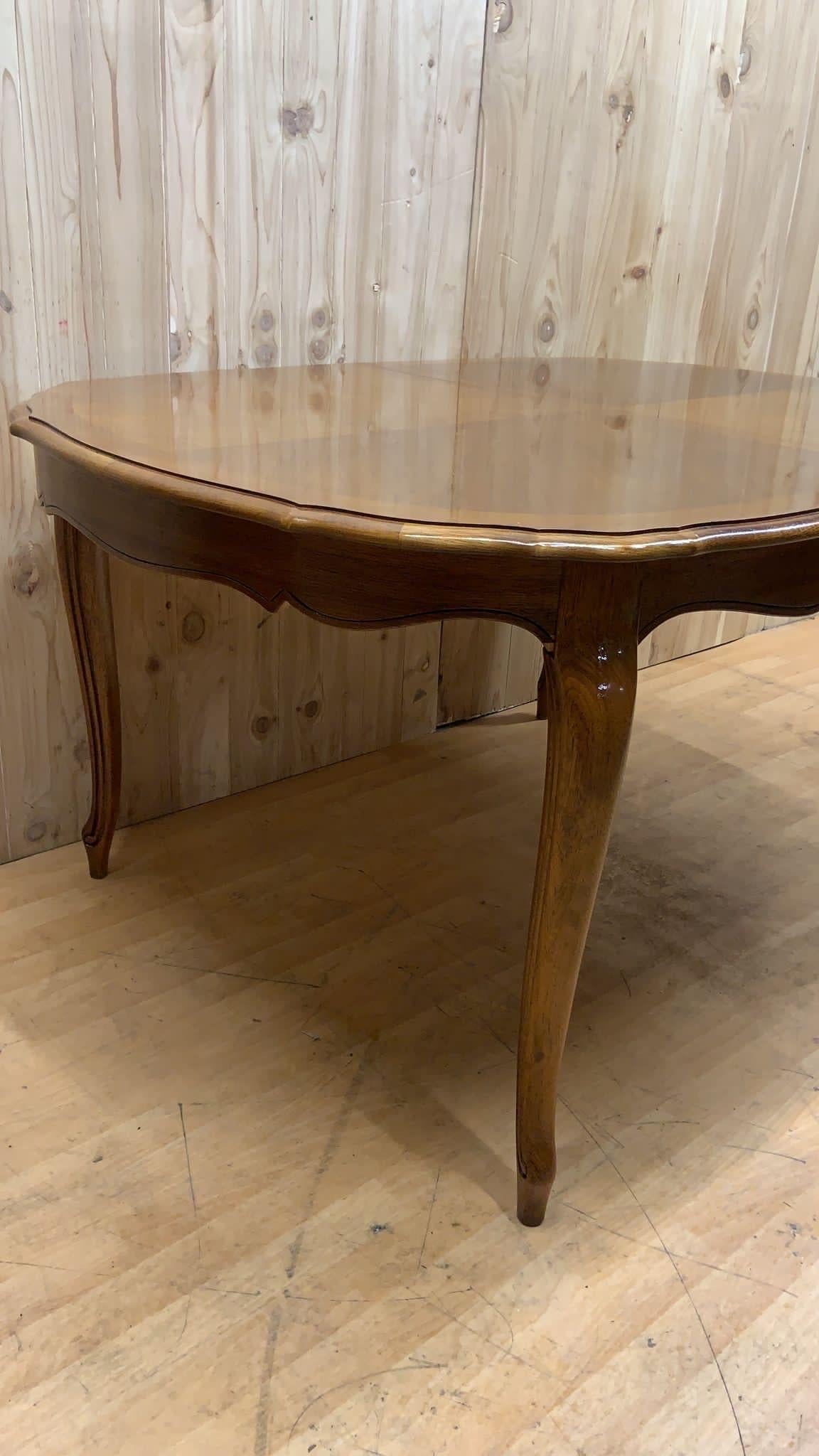 Vintage French Country Thomasville Expandable Dining Table 7