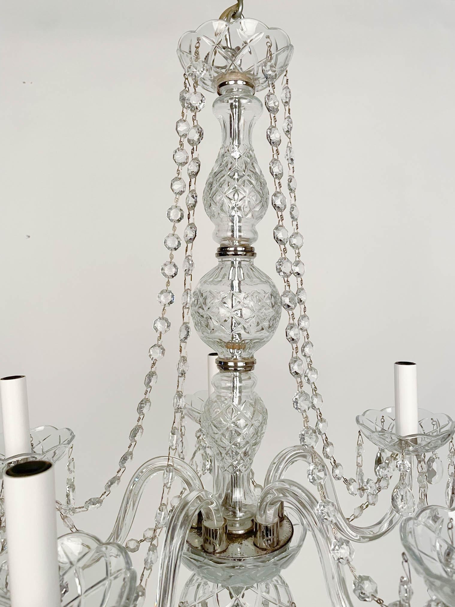 Vintage French Crystal Chandelier For Sale 6
