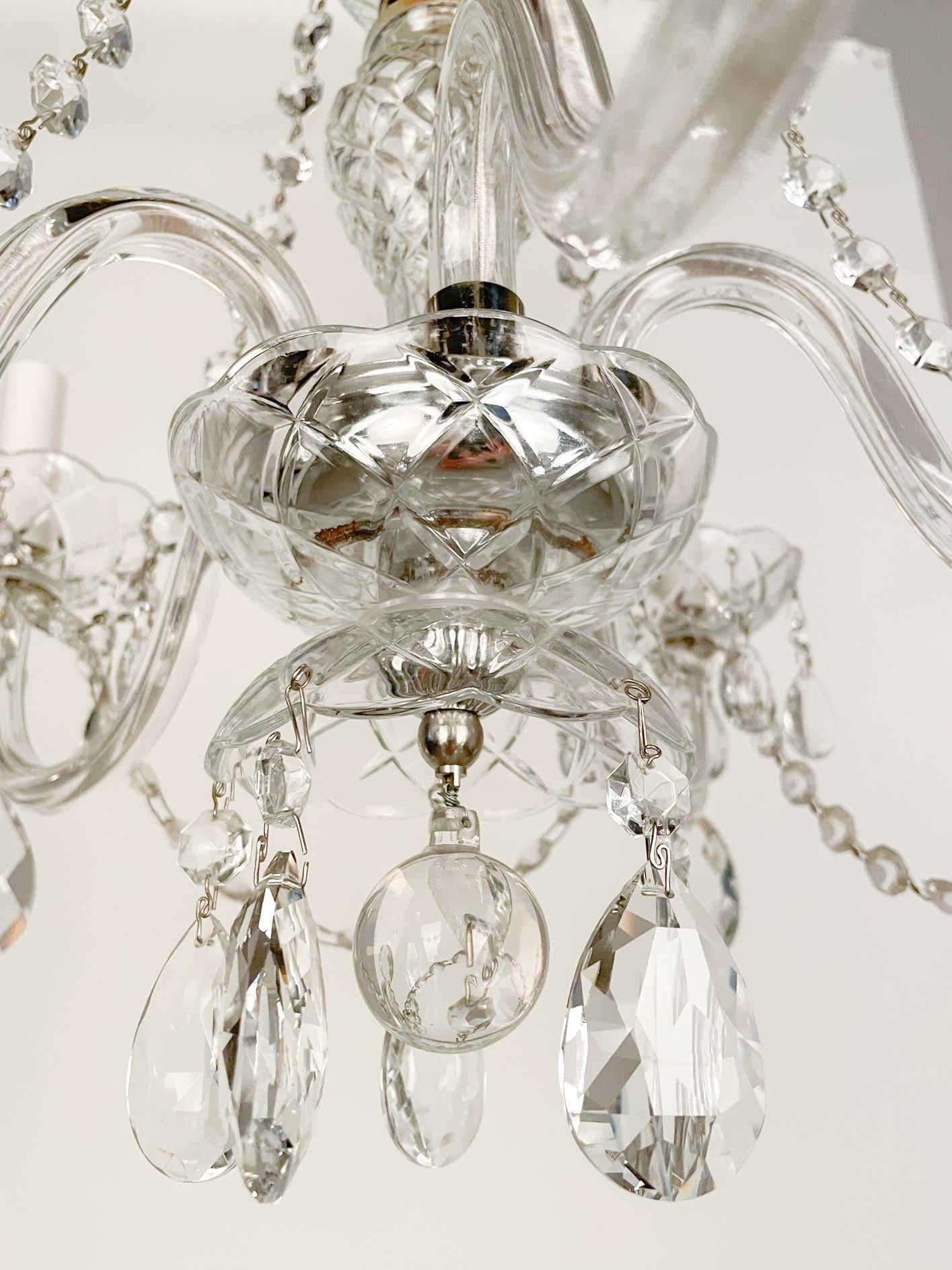Vintage French Crystal Chandelier For Sale 4