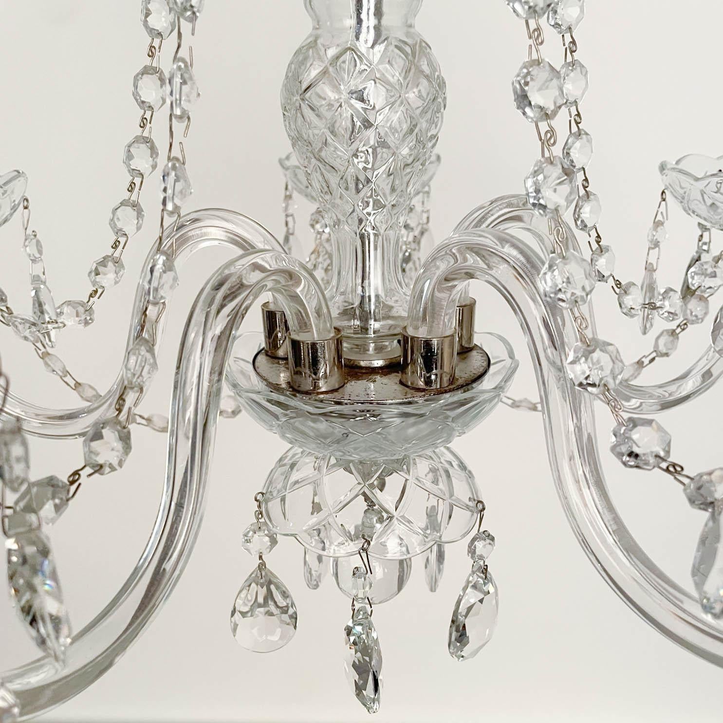 Vintage French Crystal Chandelier For Sale 5