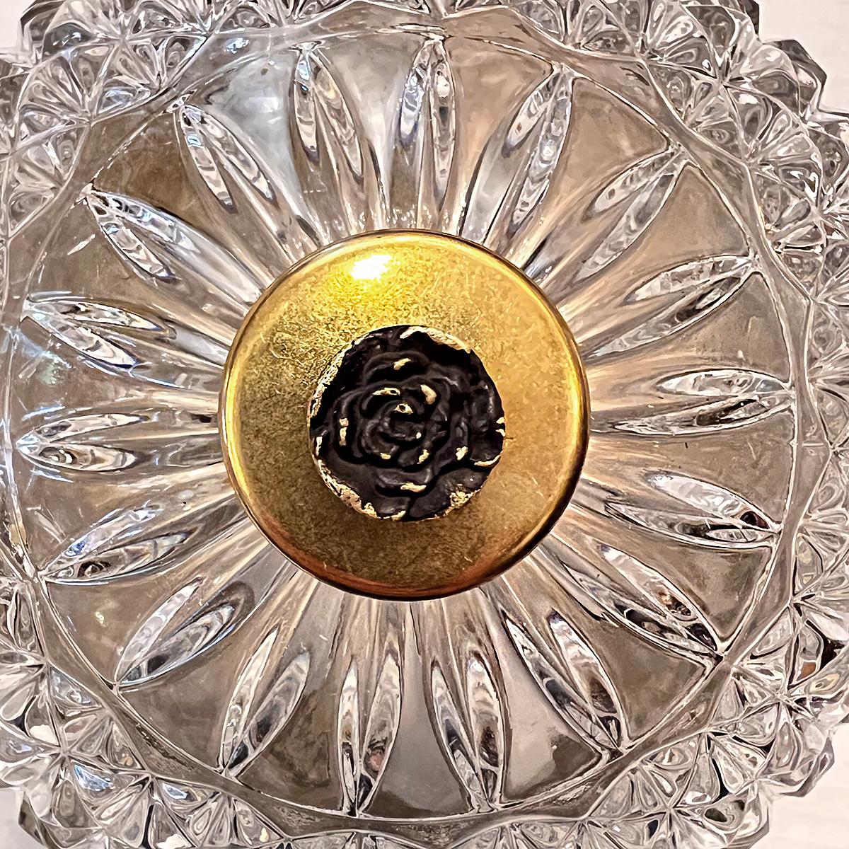 Vintage French Crystal Light Fixture For Sale 2