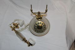 Telefono francese di cristallo vintage