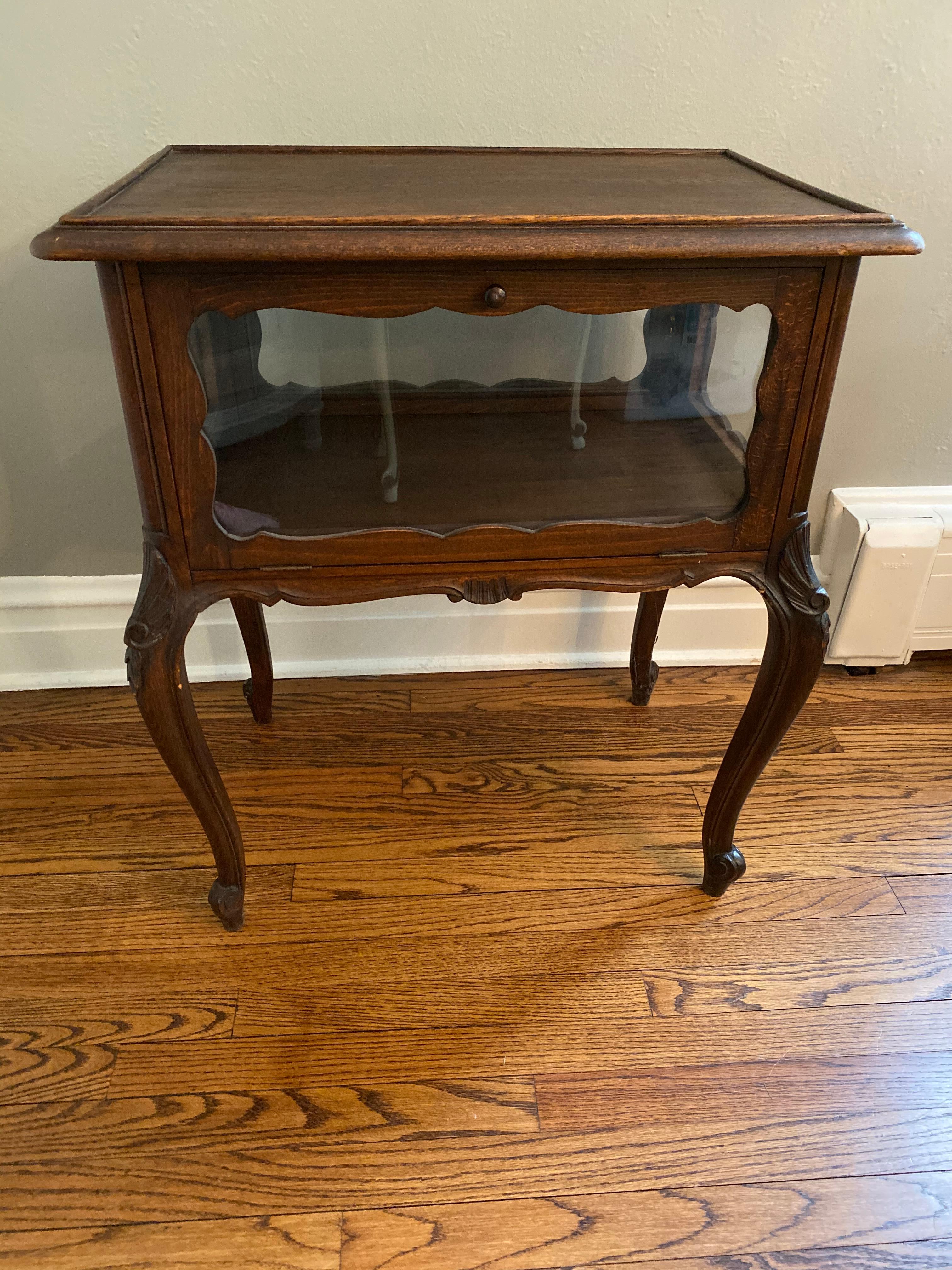 antique curio table