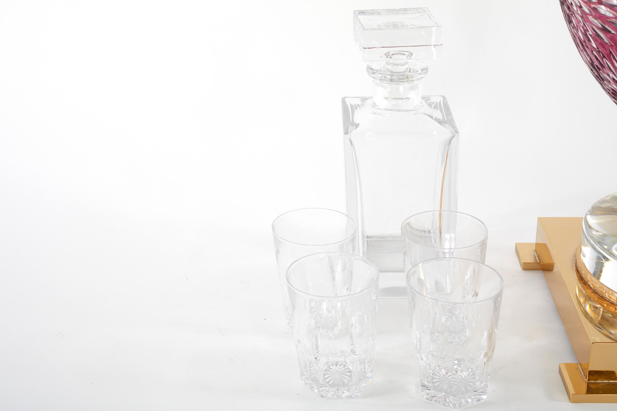 Grotta per whisky in cristallo francese vintage in vendita 6