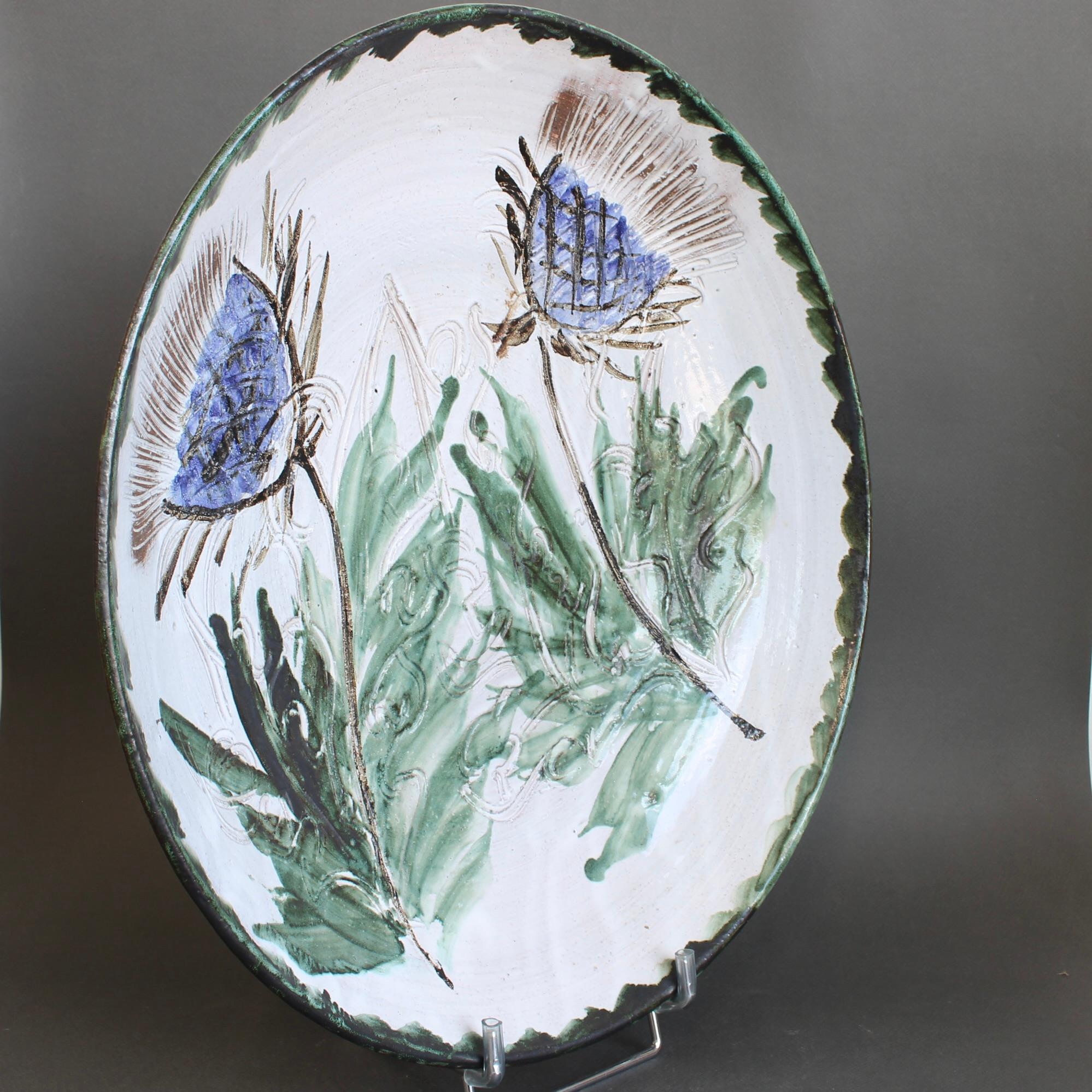 Vintage French Decorative Bowl by Albert Thiry (circa 1970s) - Large For Sale 4