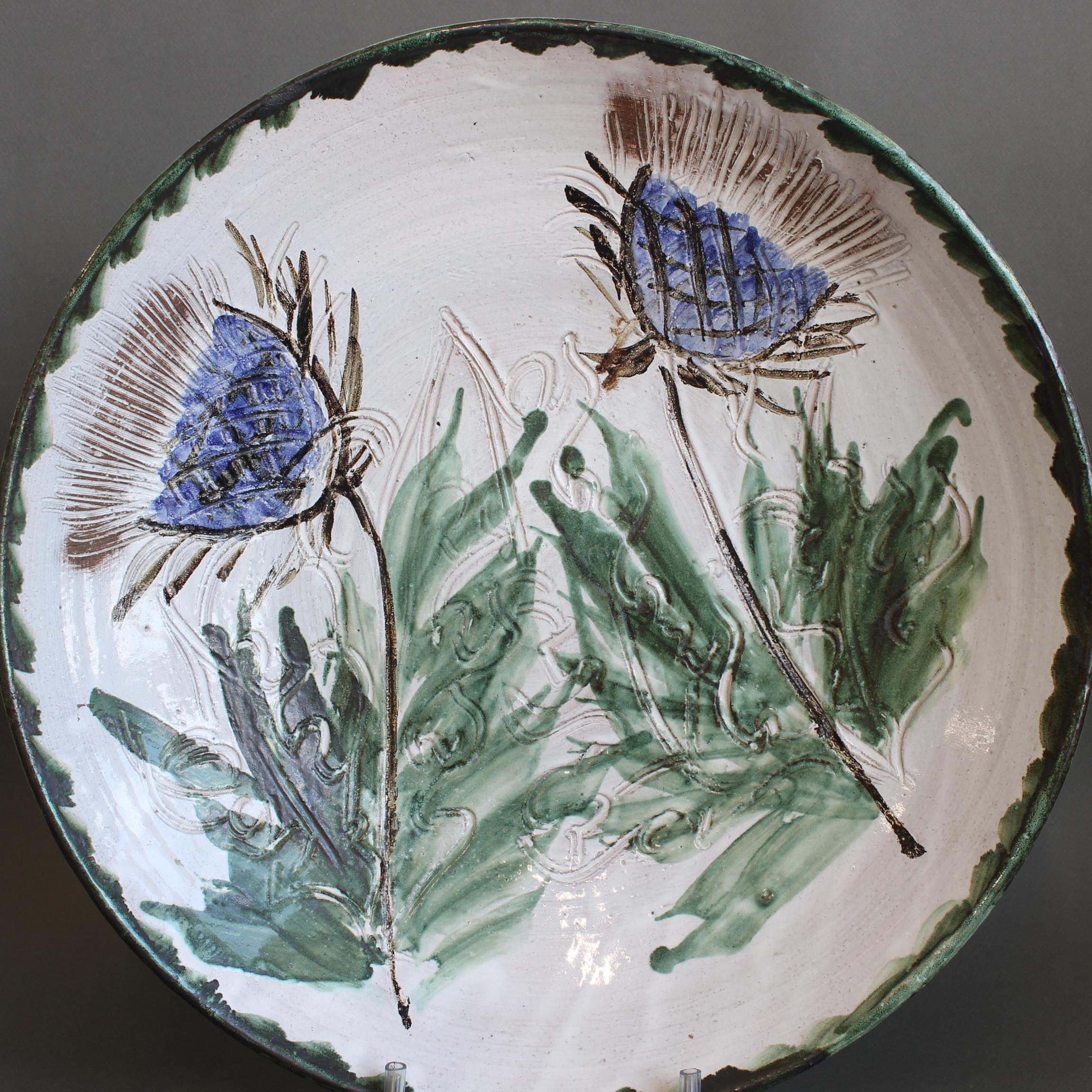 Vintage French Decorative Bowl by Albert Thiry (circa 1970s) - Large For Sale 5