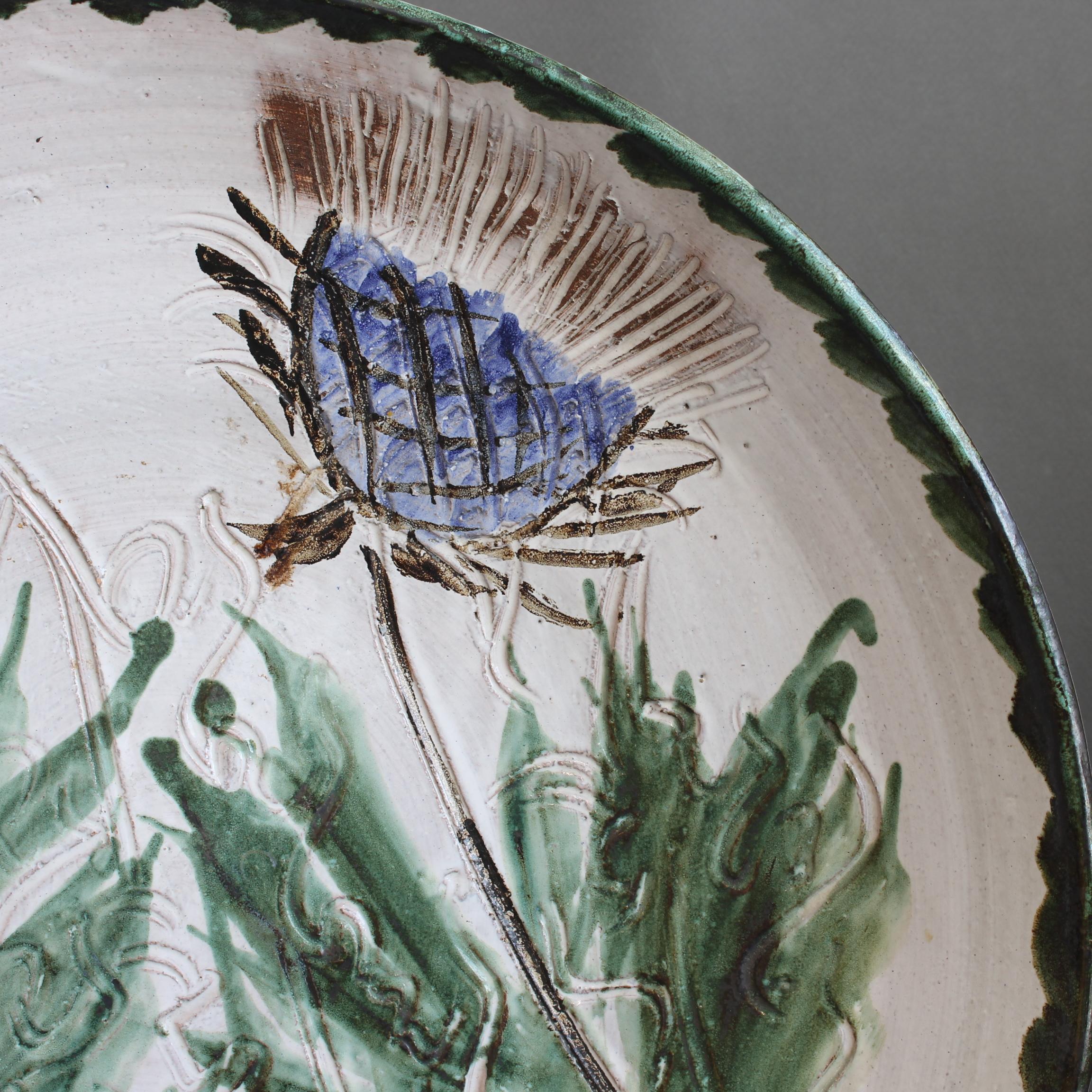 Vintage French Decorative Bowl by Albert Thiry (circa 1970s) - Large For Sale 7