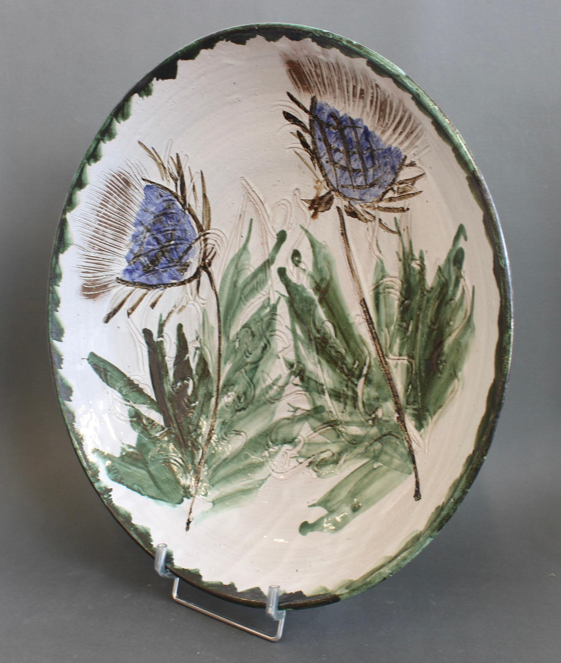 Vintage French Decorative Bowl by Albert Thiry (circa 1970s) - Large In Good Condition For Sale In London, GB