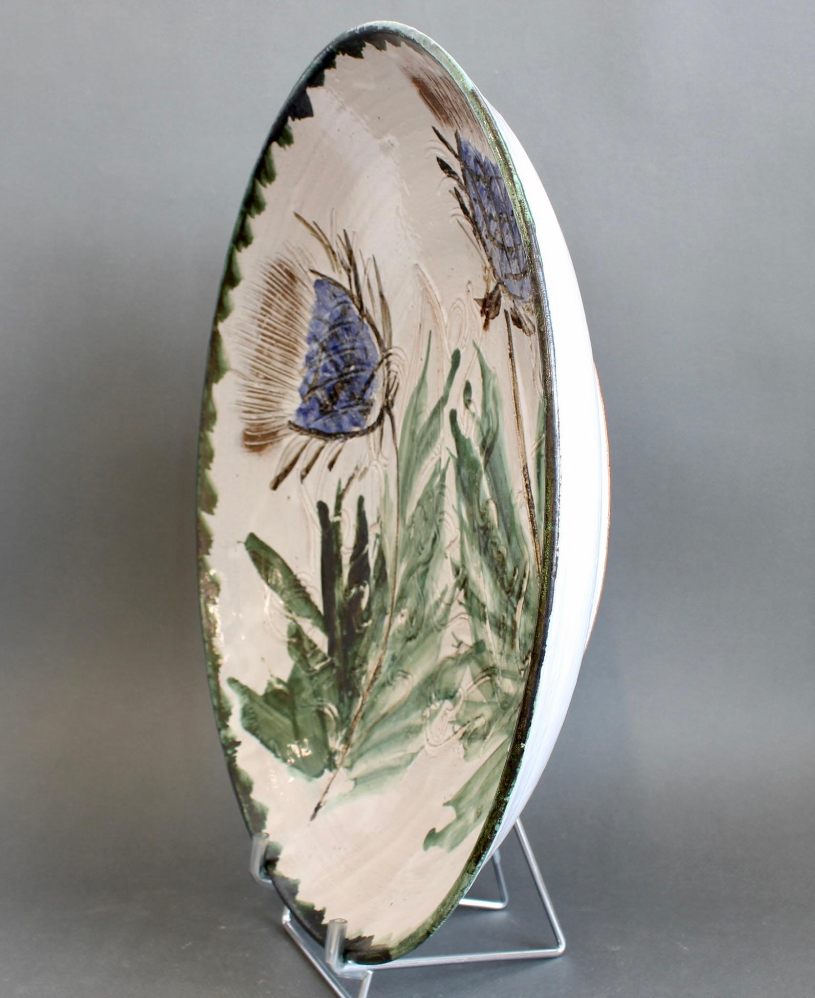 Late 20th Century Vintage French Decorative Bowl by Albert Thiry (circa 1970s) - Large For Sale