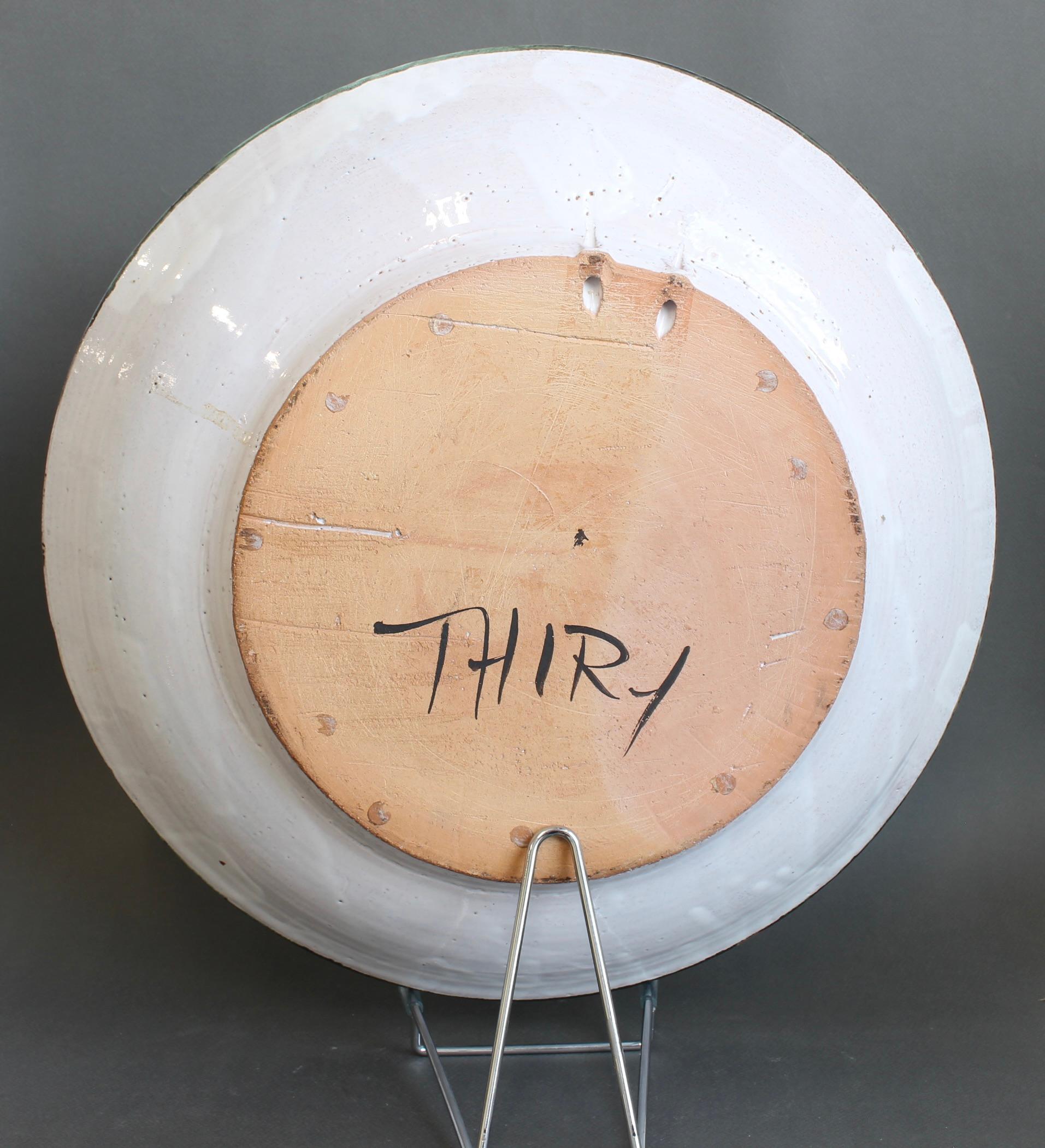 Vintage French Decorative Bowl by Albert Thiry (circa 1970s) - Large For Sale 1