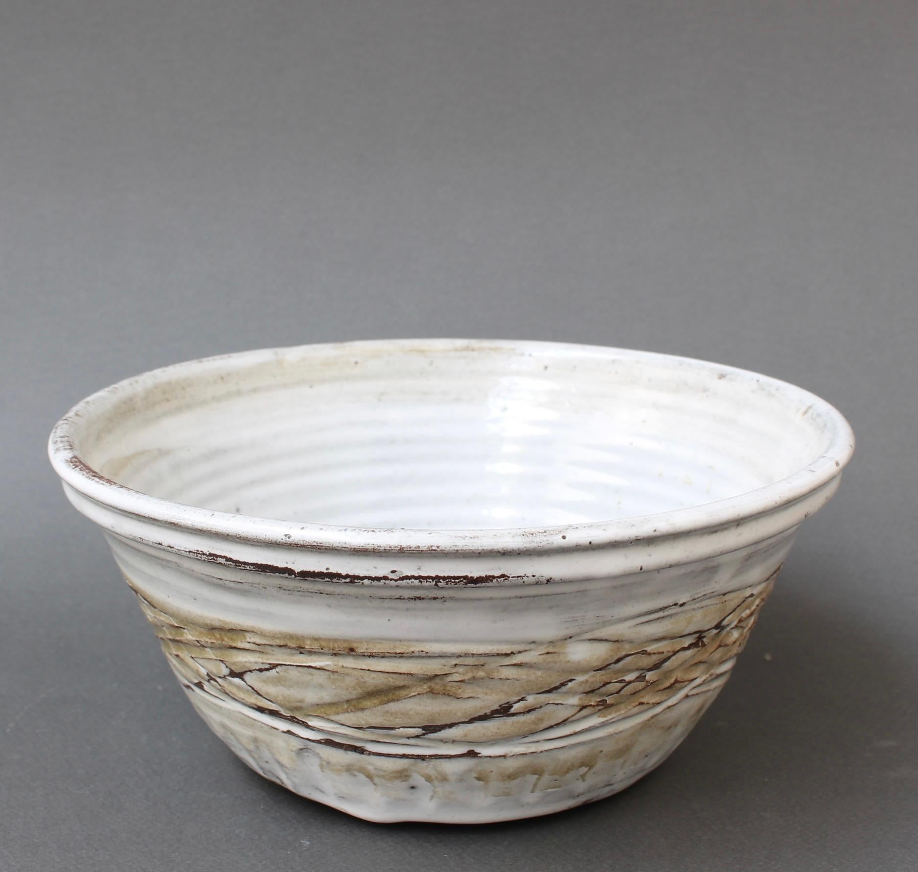Vintage French Decorative Ceramic Bowl by Albert Thiry (circa 1960s) For Sale 5