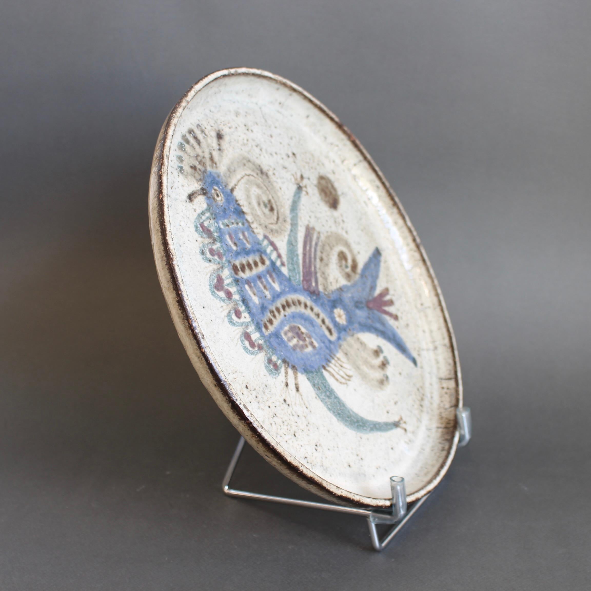 Piatto decorativo francese d'epoca in ceramica di Gustave Reynaud per Le Mùrier In condizioni buone in vendita a London, GB