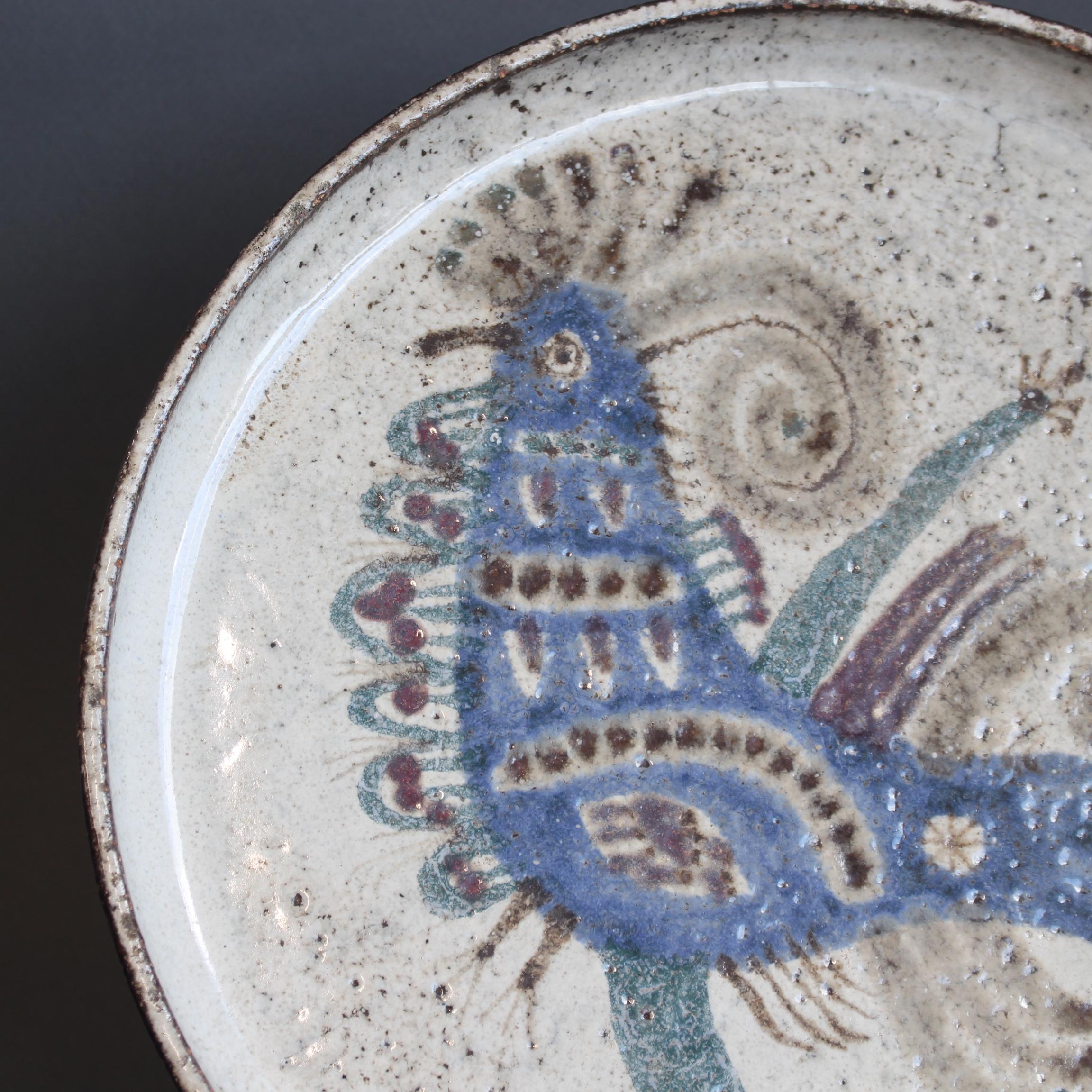 Piatto decorativo francese d'epoca in ceramica di Gustave Reynaud per Le Mùrier in vendita 1