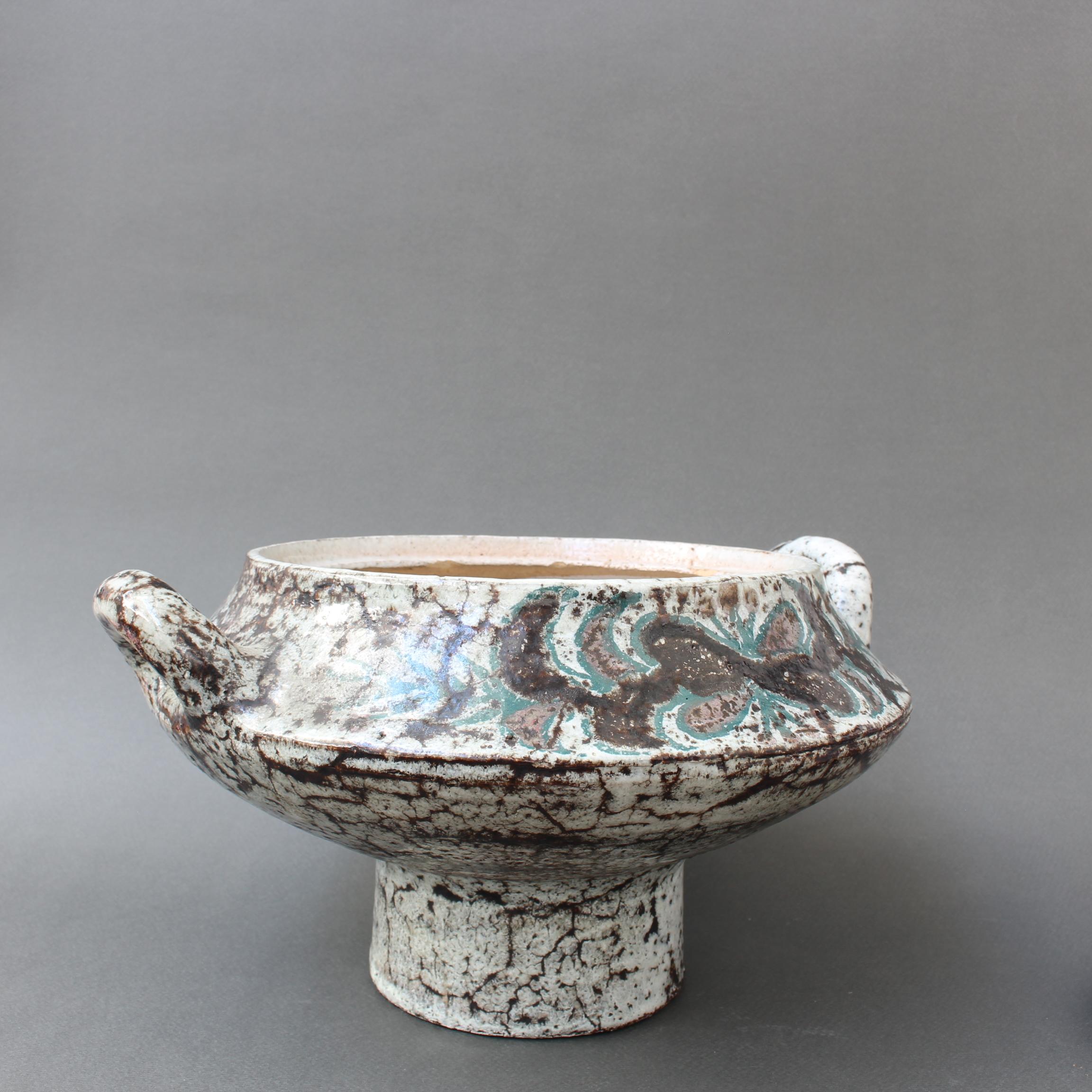 Ceramic Vintage French Decorative Earthenware Pot by Jean Derval 'circa 1960s'