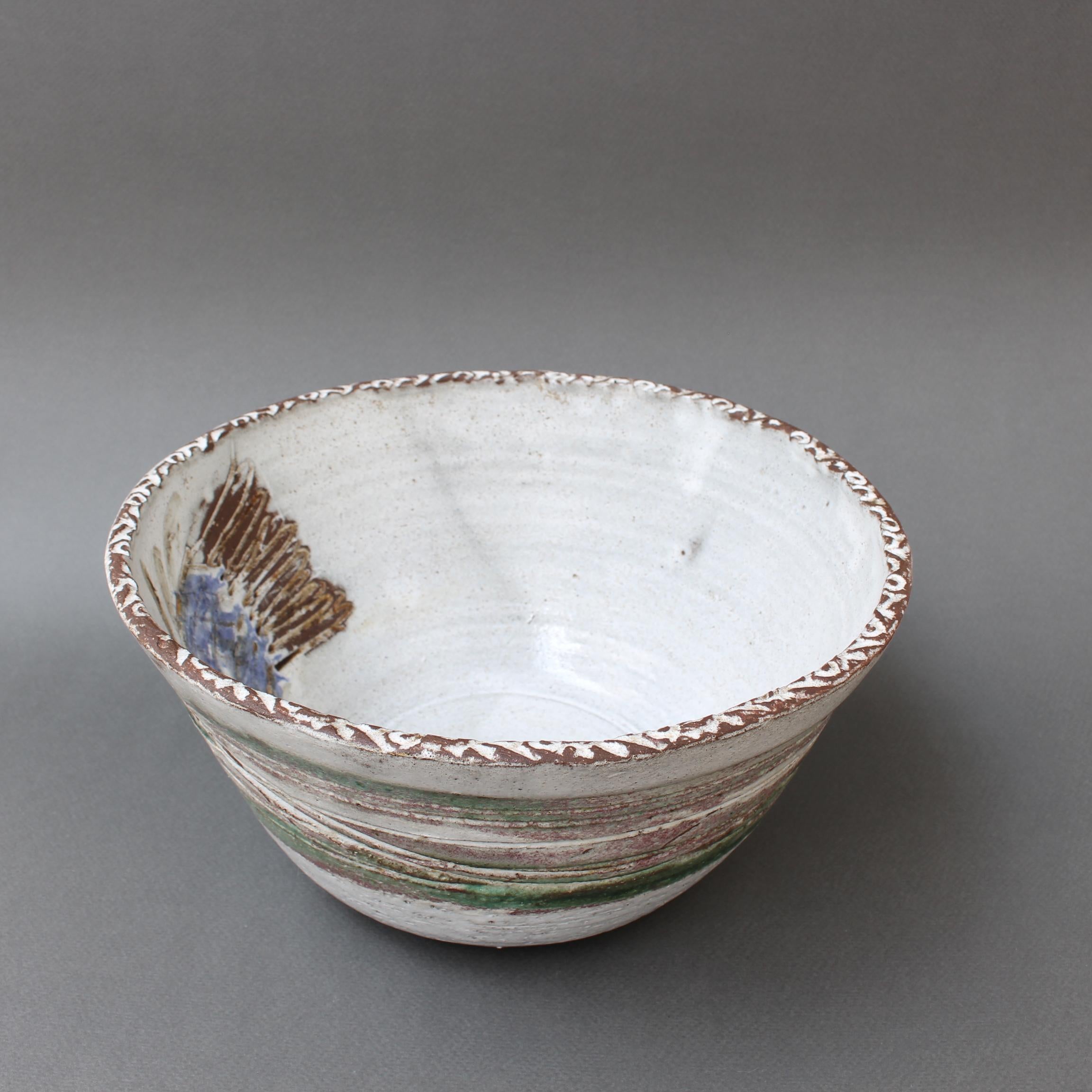 Vintage French Decorative Fruit Bowl by Albert Thirty 'circa 1960s' In Fair Condition In London, GB