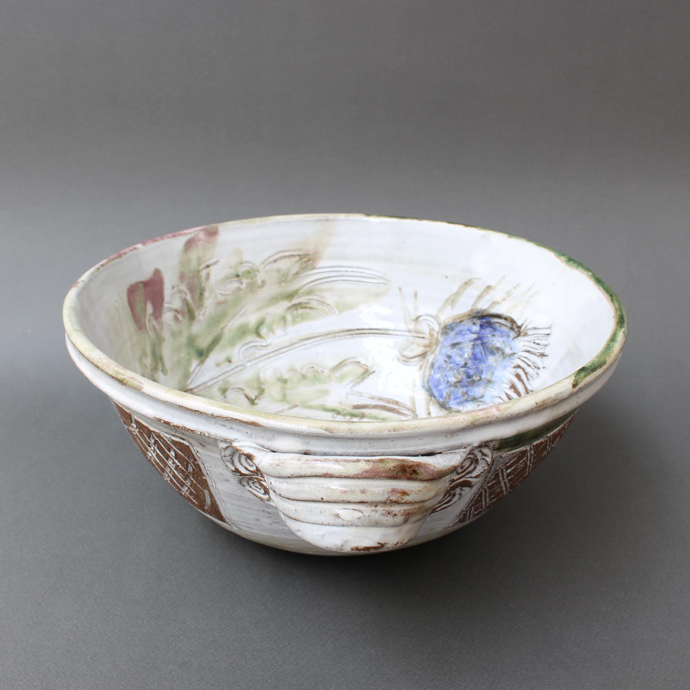 Mid-20th Century Vintage French Decorative Fruit Bowl by Albert Thiry 'circa 1960s'