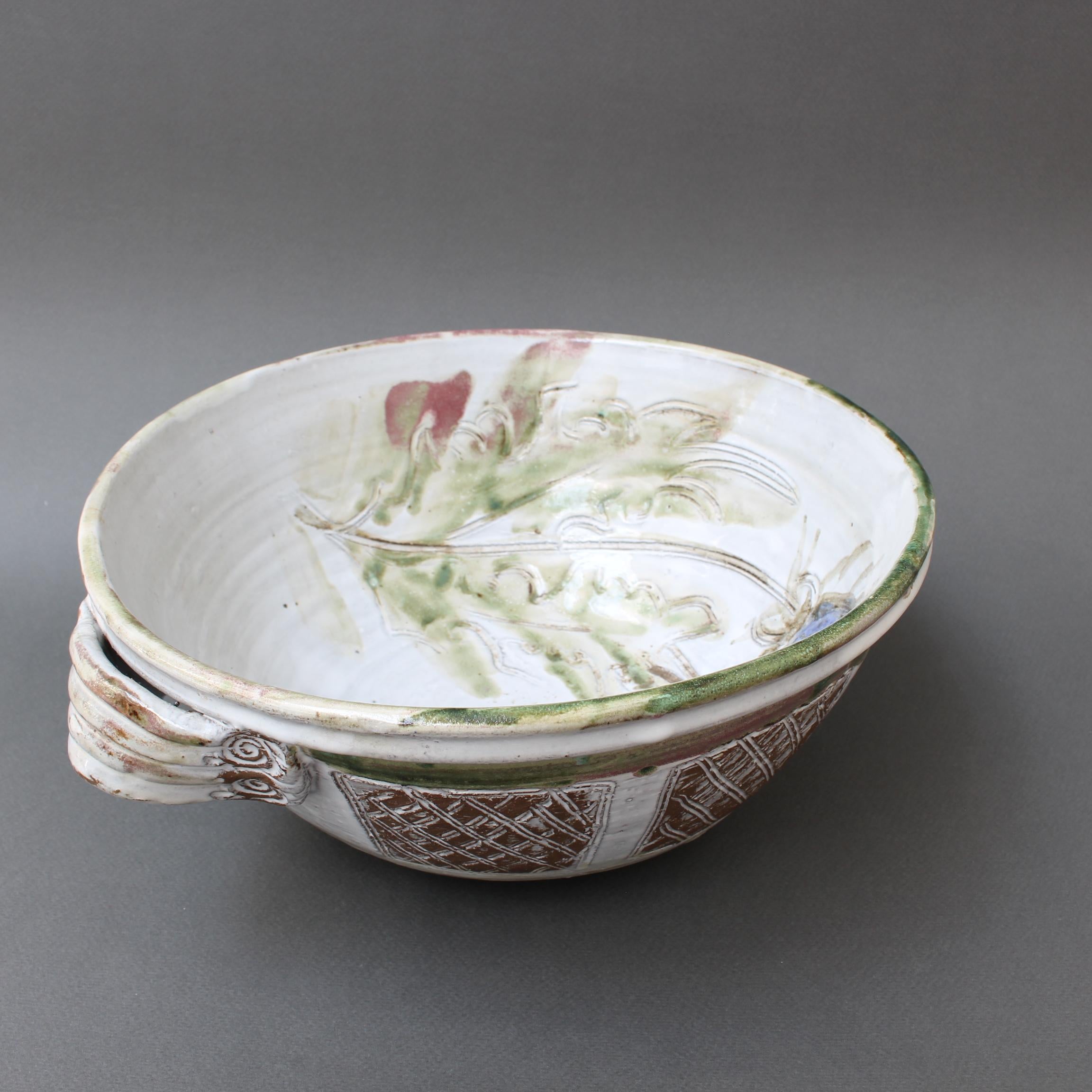 Vintage French Decorative Fruit Bowl by Albert Thiry 'circa 1960s' 1