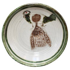Vintage French Decorative Fruit Bowl by Albert Thiry 'circa 1960s'