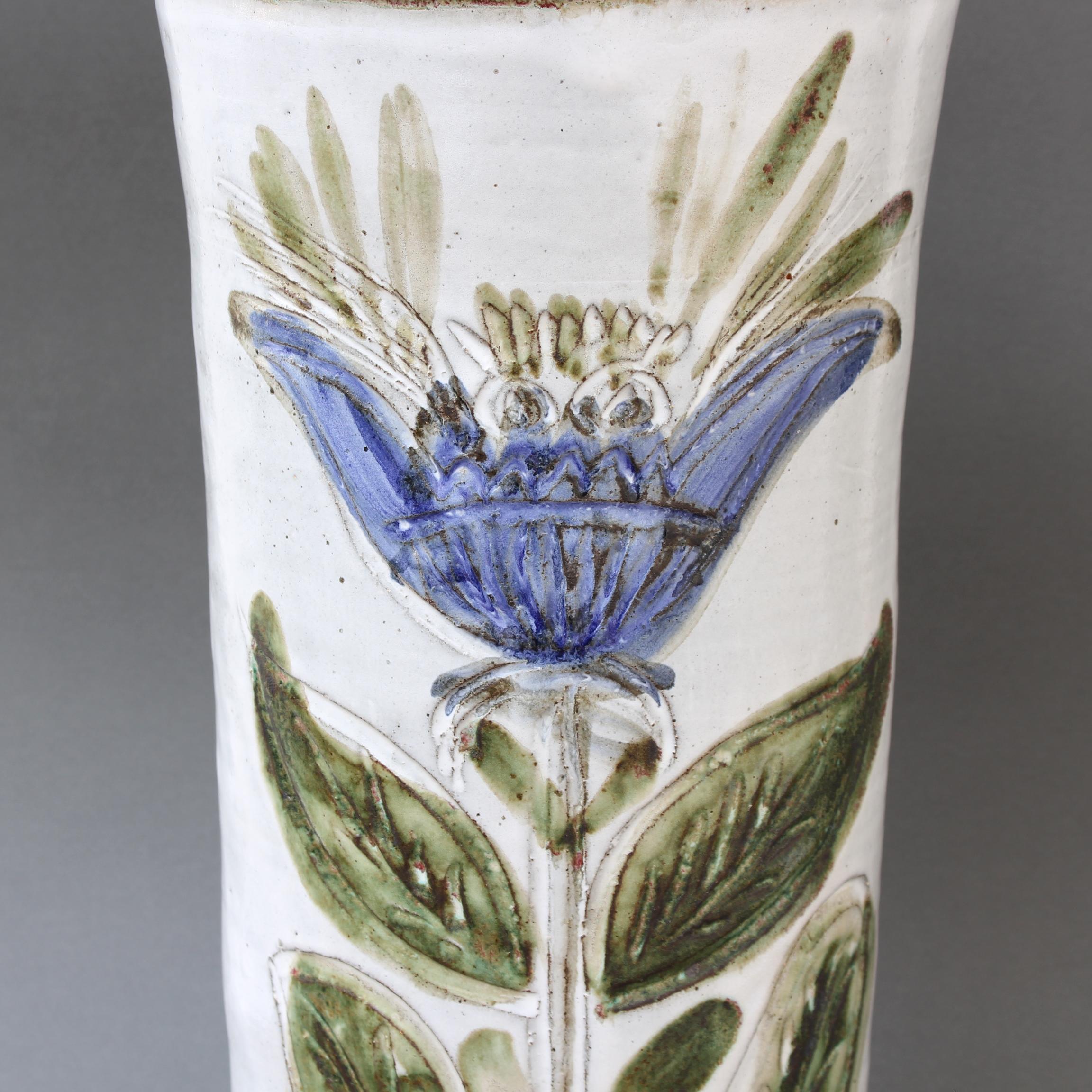Grand vase décoratif français vintage par Albert Thiry, vers les années 1960 en vente 4