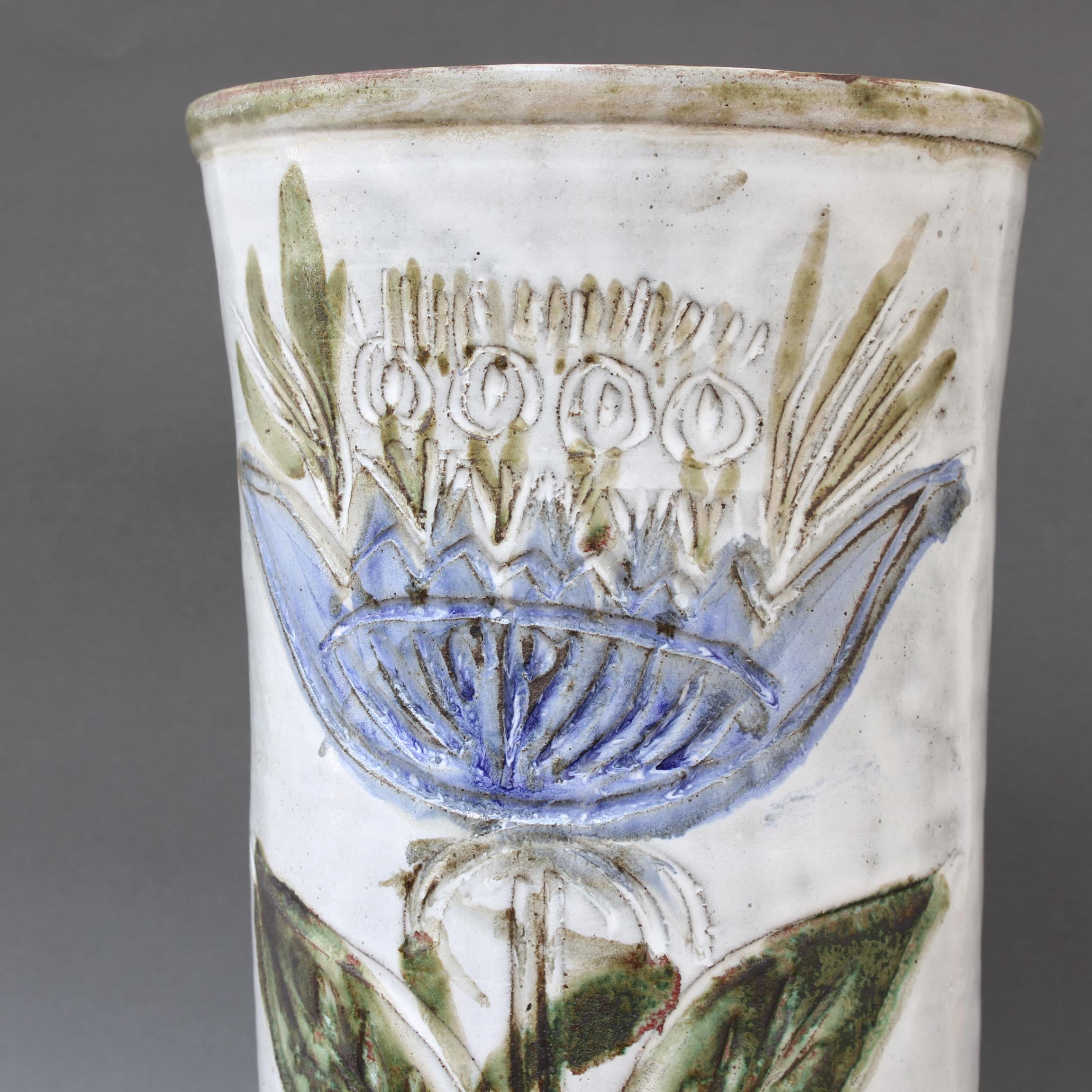 Grand vase décoratif français vintage par Albert Thiry, vers les années 1960 en vente 6