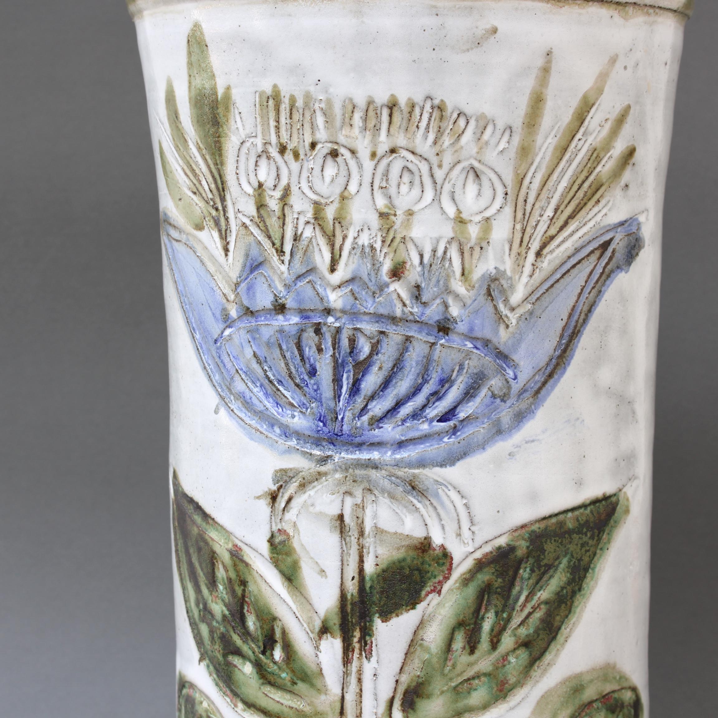 Vaso alto decorativo francese d'epoca di Albert Thiry, circa anni '60 in vendita 7