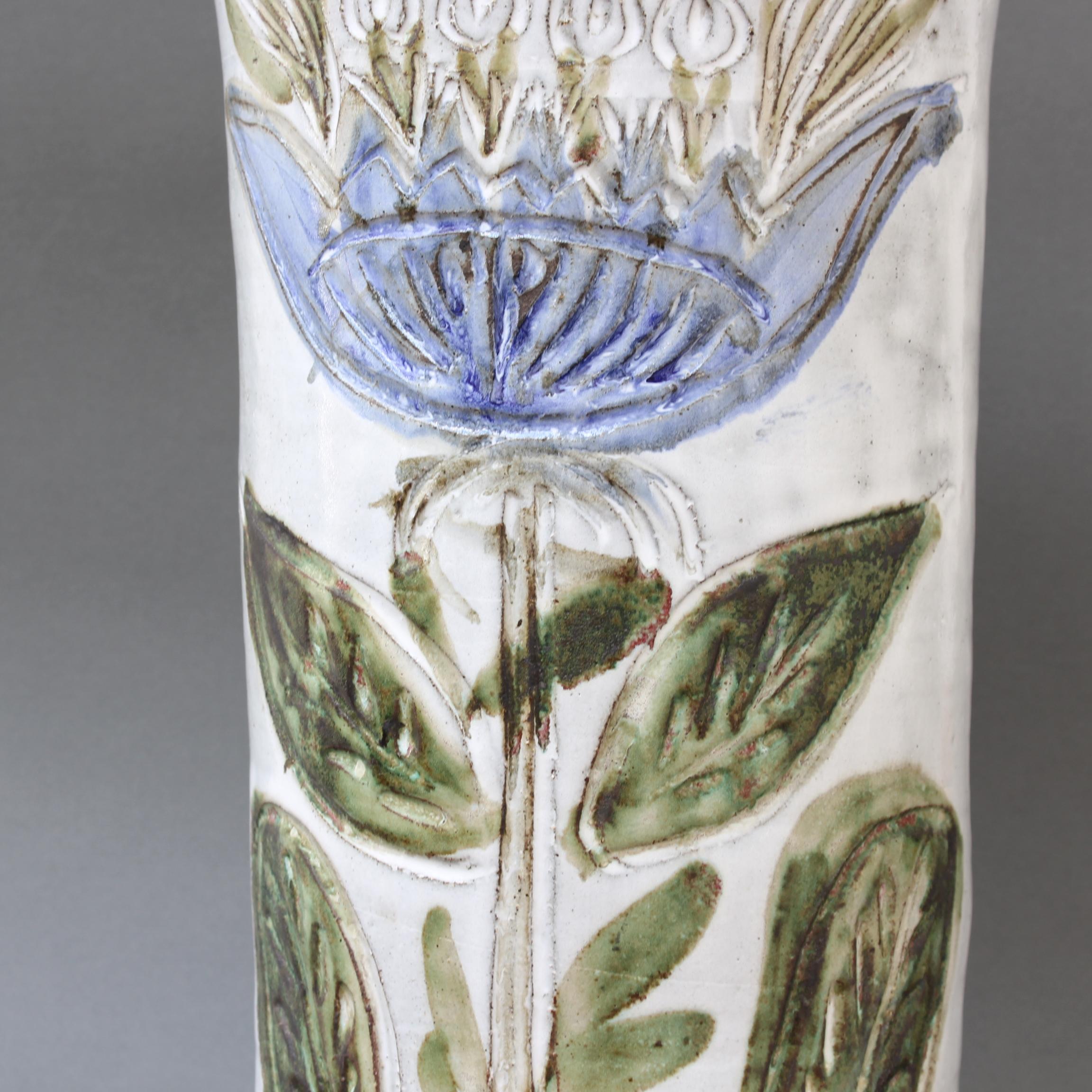 Grand vase décoratif français vintage par Albert Thiry, vers les années 1960 en vente 8