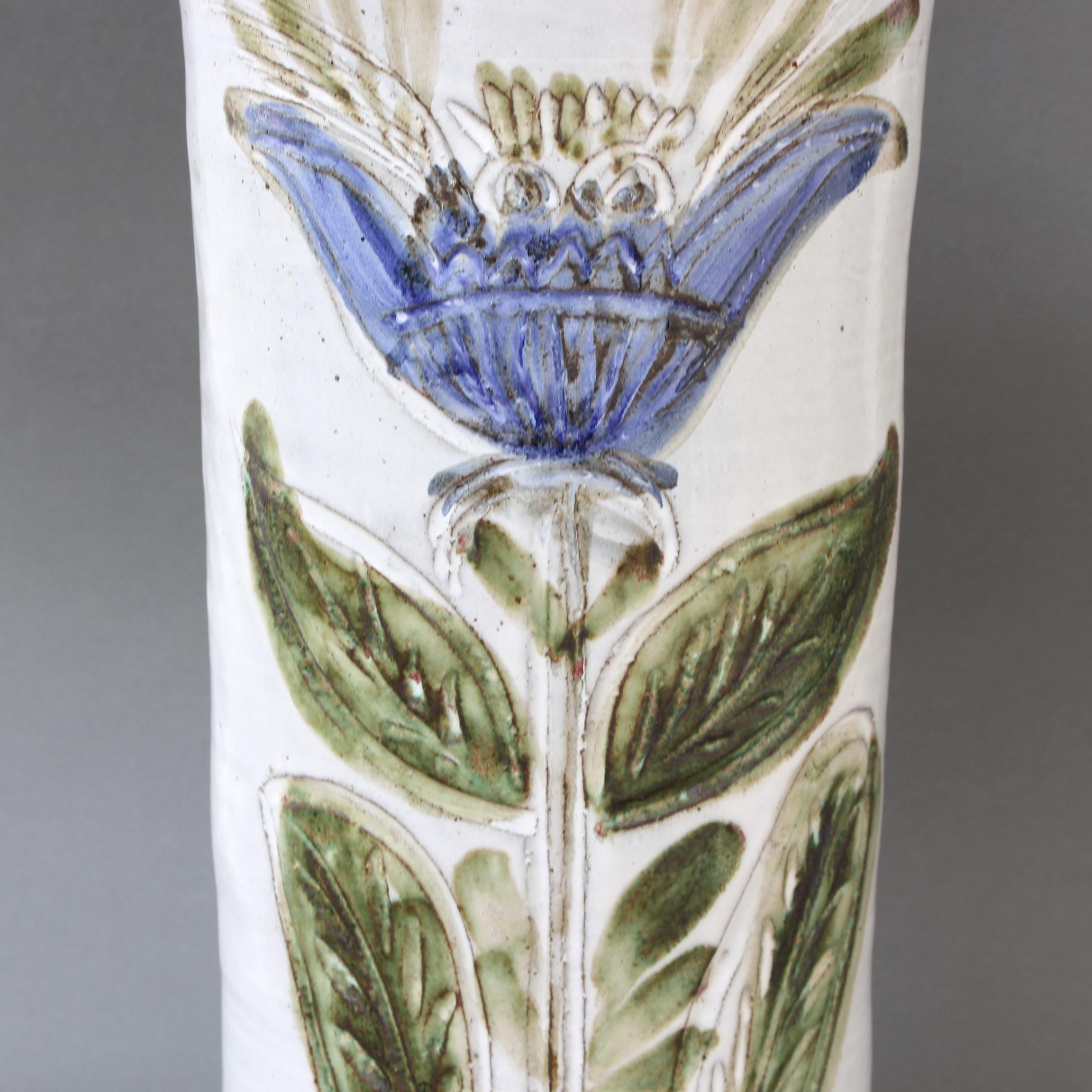 Grand vase décoratif français vintage par Albert Thiry, vers les années 1960 en vente 12
