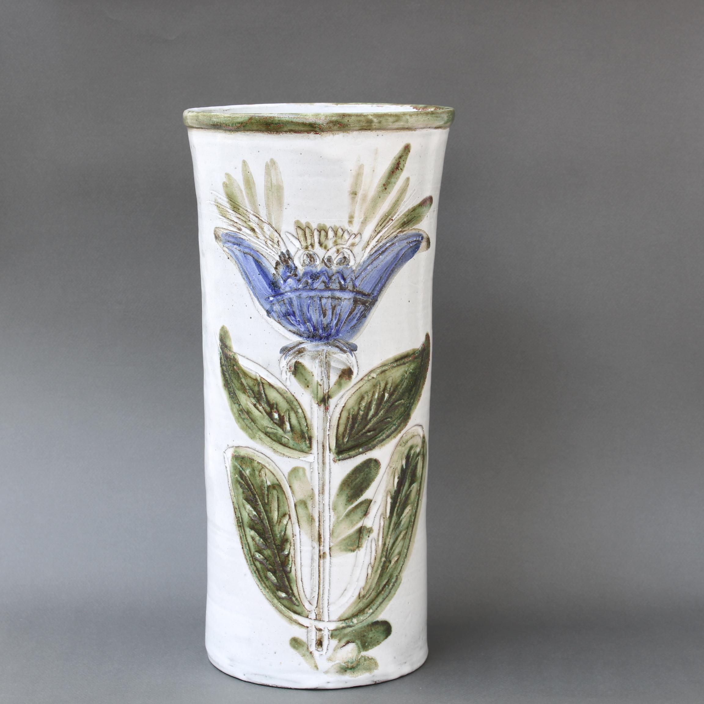 Grand vase décoratif français vintage par Albert Thiry, vers les années 1960 en vente 1