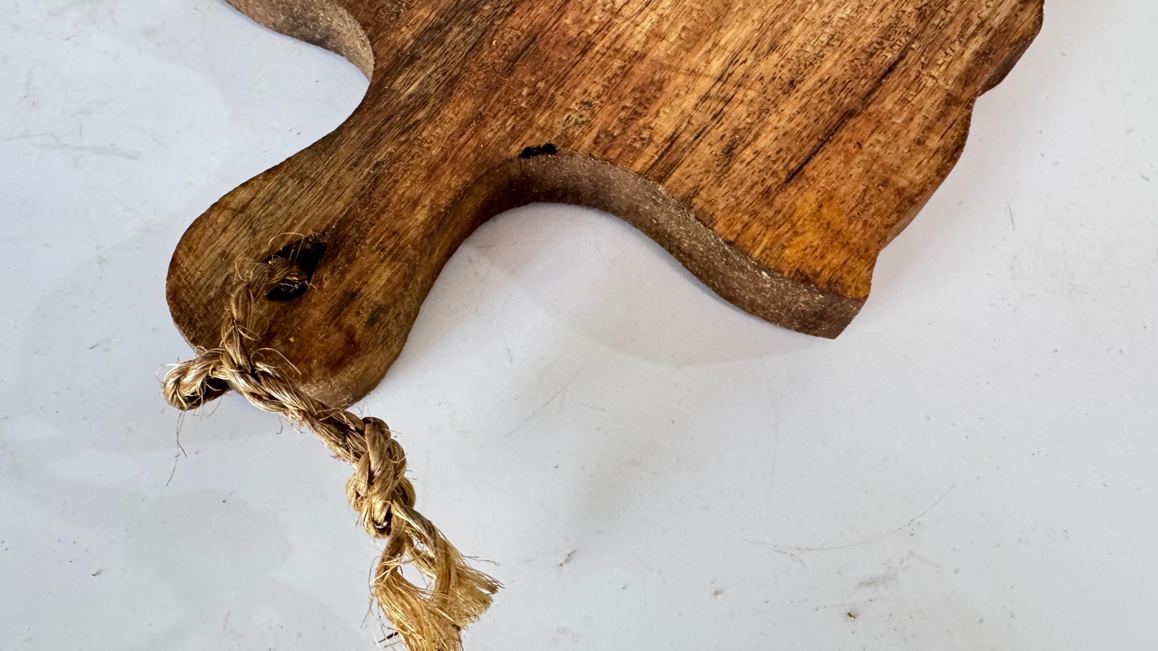 Tavola decorativa francese d'epoca in legno - Disegno floreale dipinto a mano - Anni '60 in vendita 3