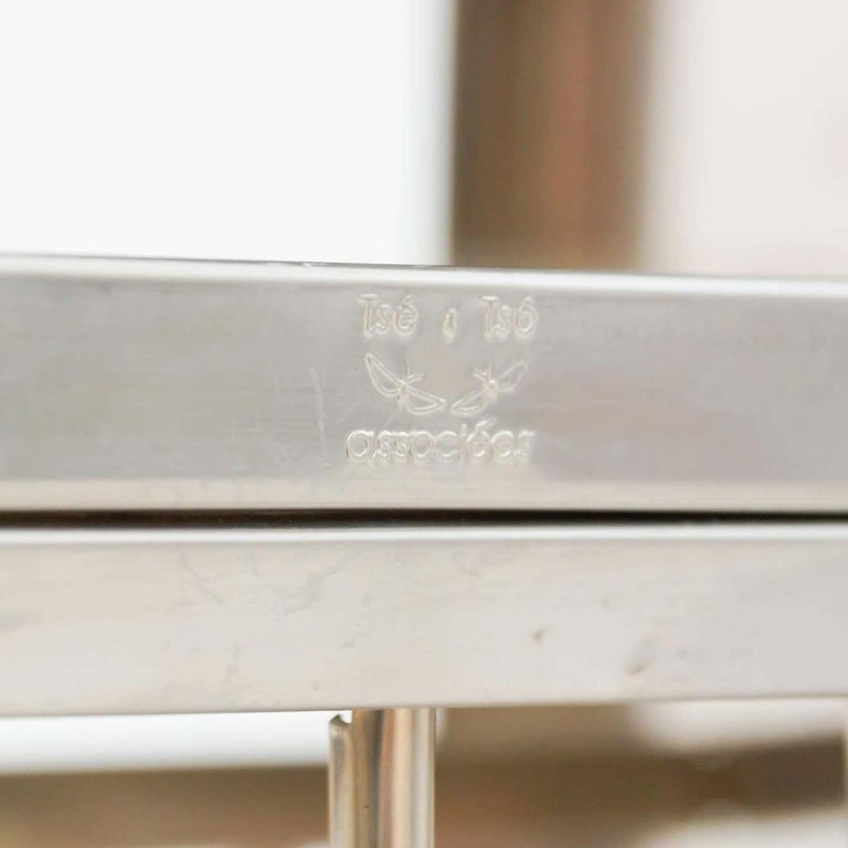 Vintage French Dish Rack Cabinet in Metal, circa 1990 For Sale at 1stDibs