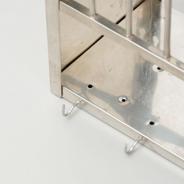 Vintage French Dish Rack in Metal, circa 1990 For Sale at 1stDibs